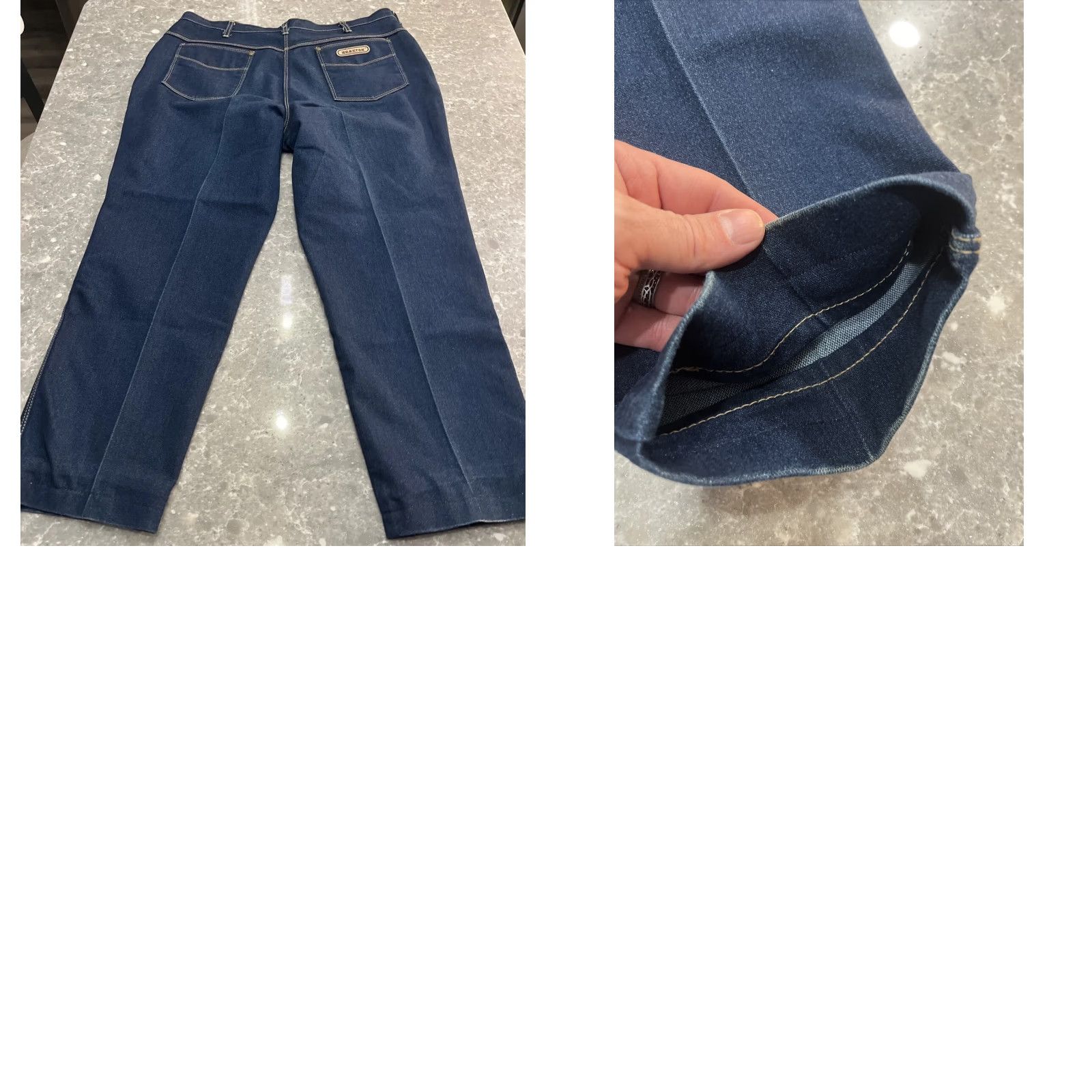 Denime VINTAGE Braxton Jeans Men’s 36 x 28 Dark Blue Work Denim 5-Pocket Straight Hats? Size US 36 / EU 52 - 8 Thumbnail