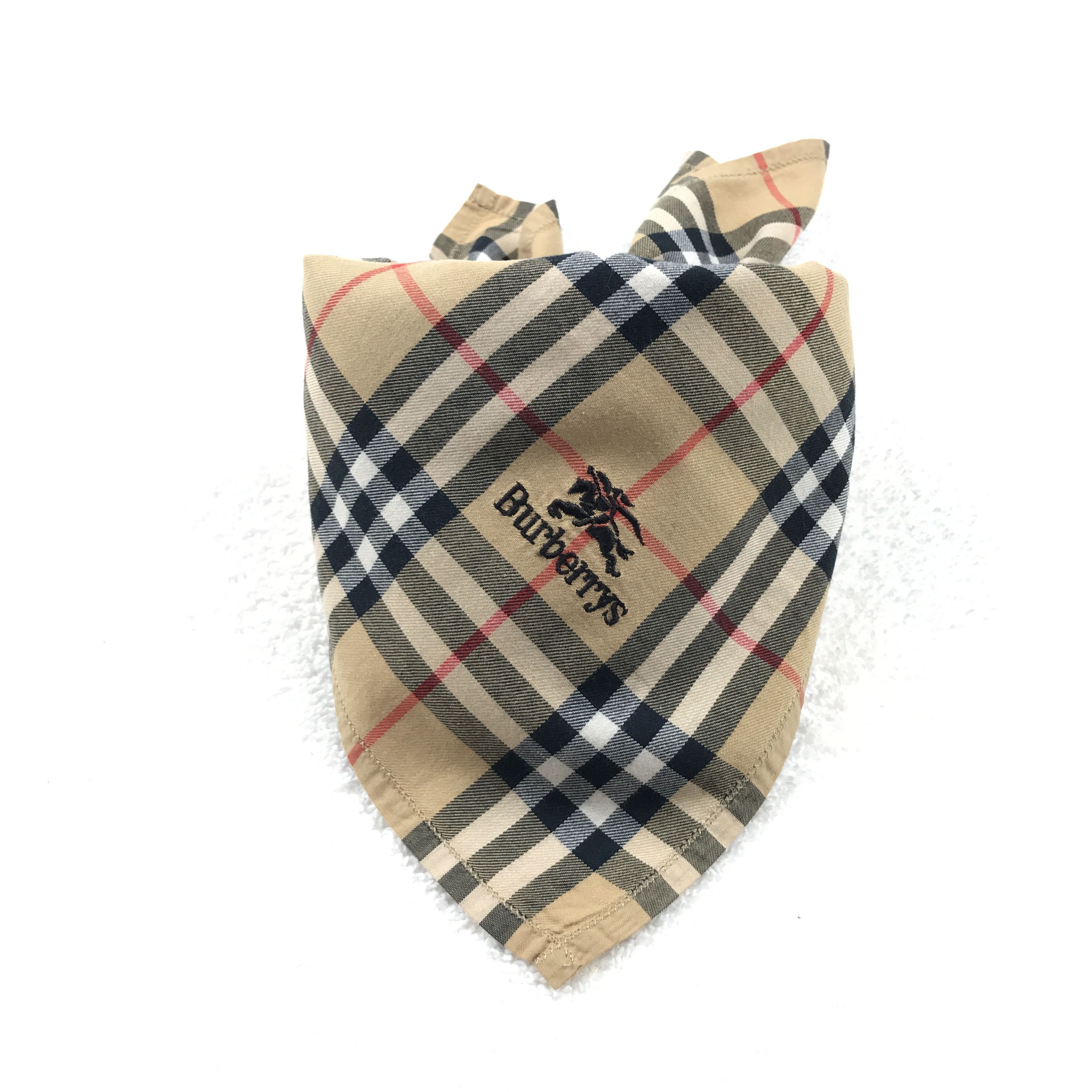 Burberry × Designer × Vintage Vintage Burberry Bandana Neckerchief Handkerchief Size ONE SIZE - 2 Thumbnail