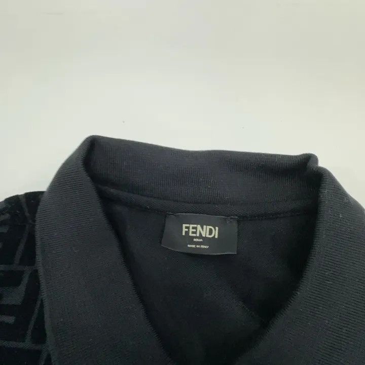 Fendi Fendi Logo Pattern Short Sleeve Polo Shirt -2507 Size US XL / EU 56 / 4 - 6 Thumbnail