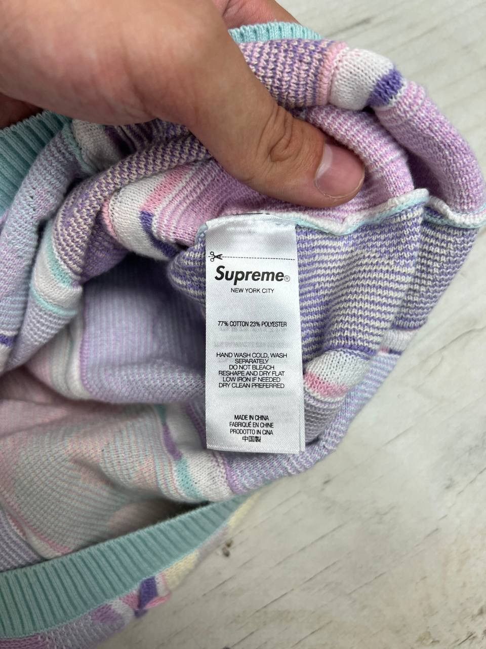 Supreme Supreme Abstract Textured Zip Up Polo Size US M / EU 48-50 / 2 - 8 Thumbnail