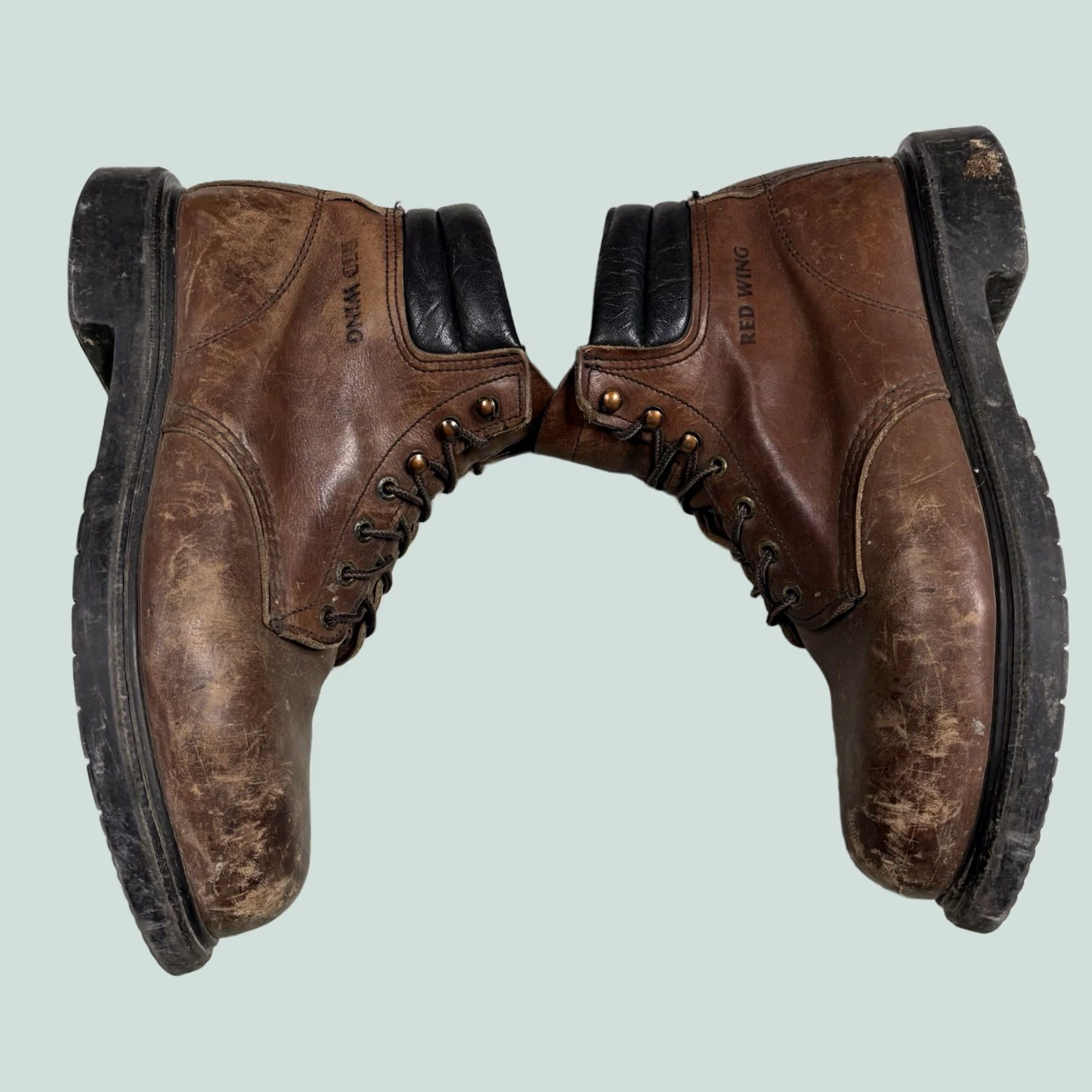 Vintage VINTAGE RED WING 2245 Boots Steel Toe USA Red Brown  display picture 1