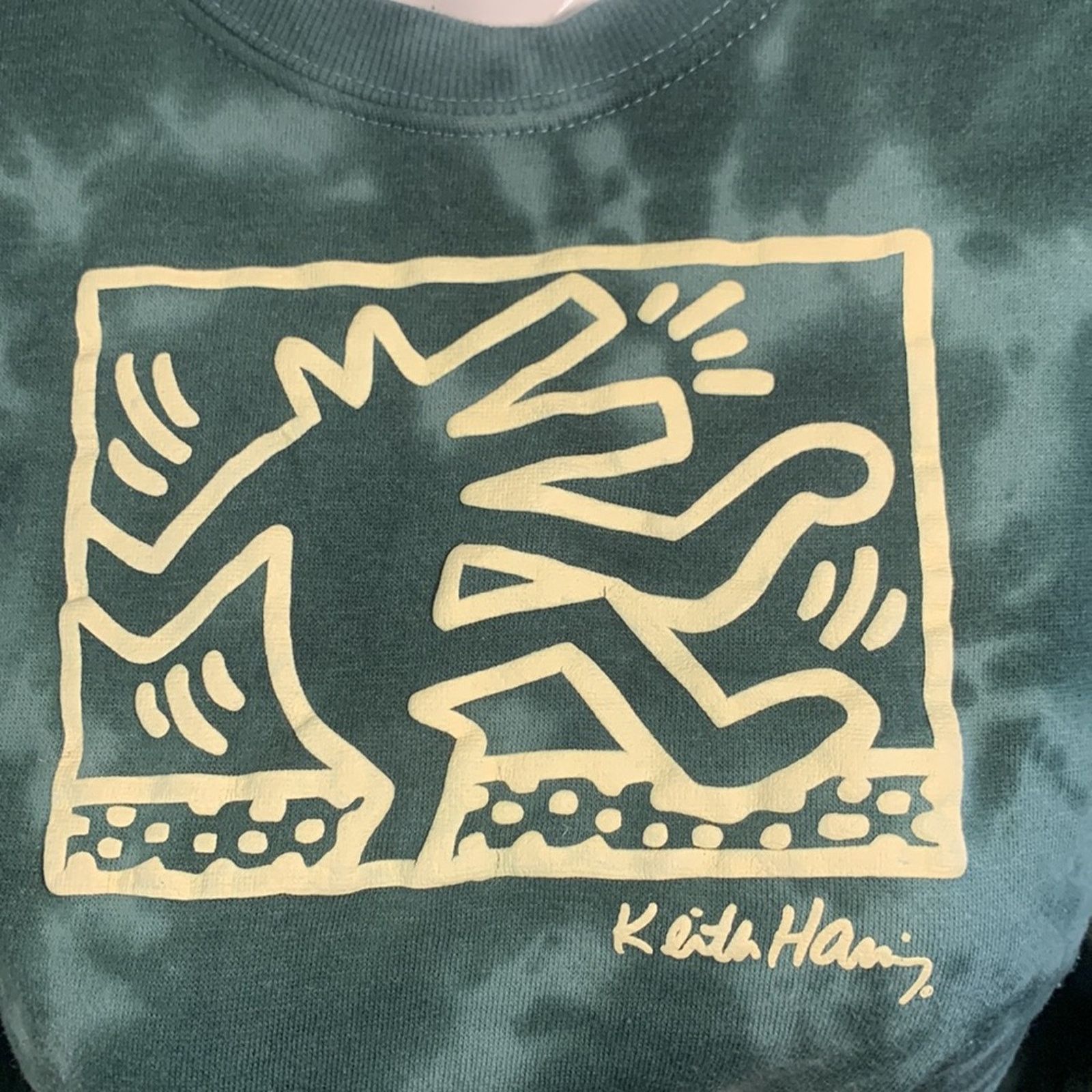 Keith Haring Keith Haring tie dye cropped sweatshirt dancing barking dog Size S / US 4 / IT 40 - 3 Thumbnail
