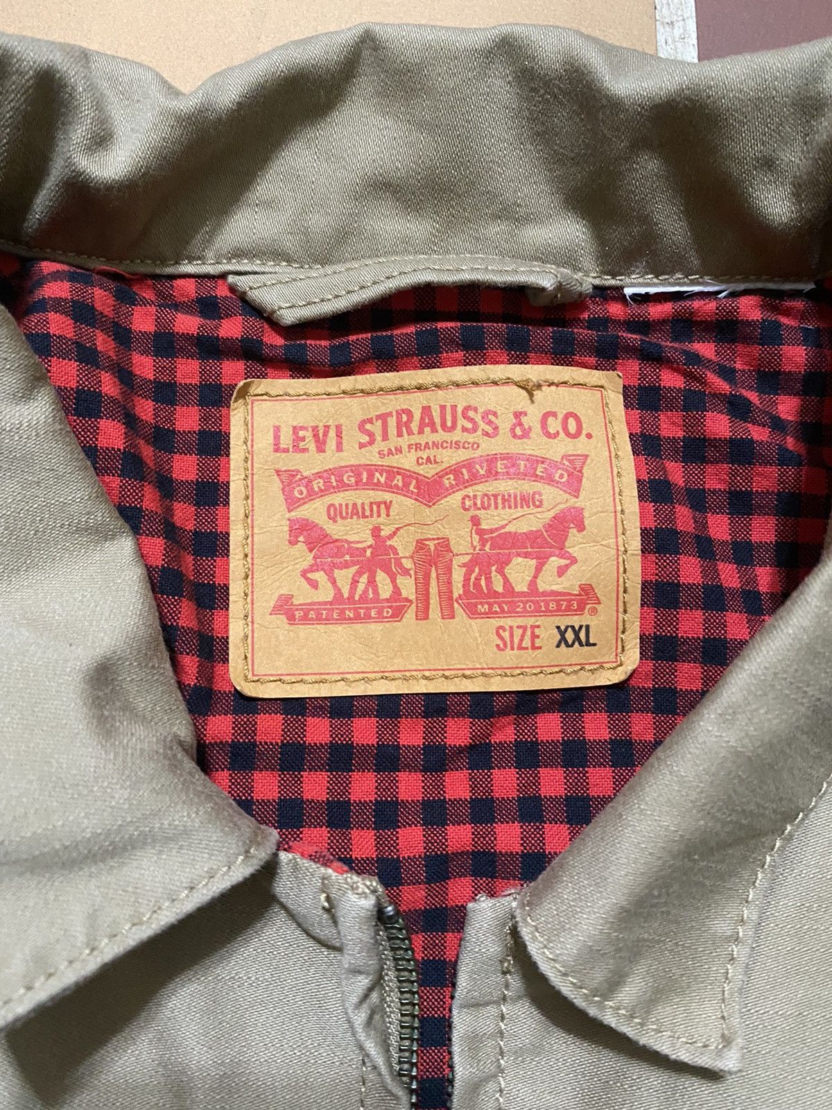 Levi's × Levi's Vintage Clothing × Vintage Vintage Levi’s Khaki Workwear Jacket XXL Size US XXL / EU 58 / 5 - 7 Thumbnail