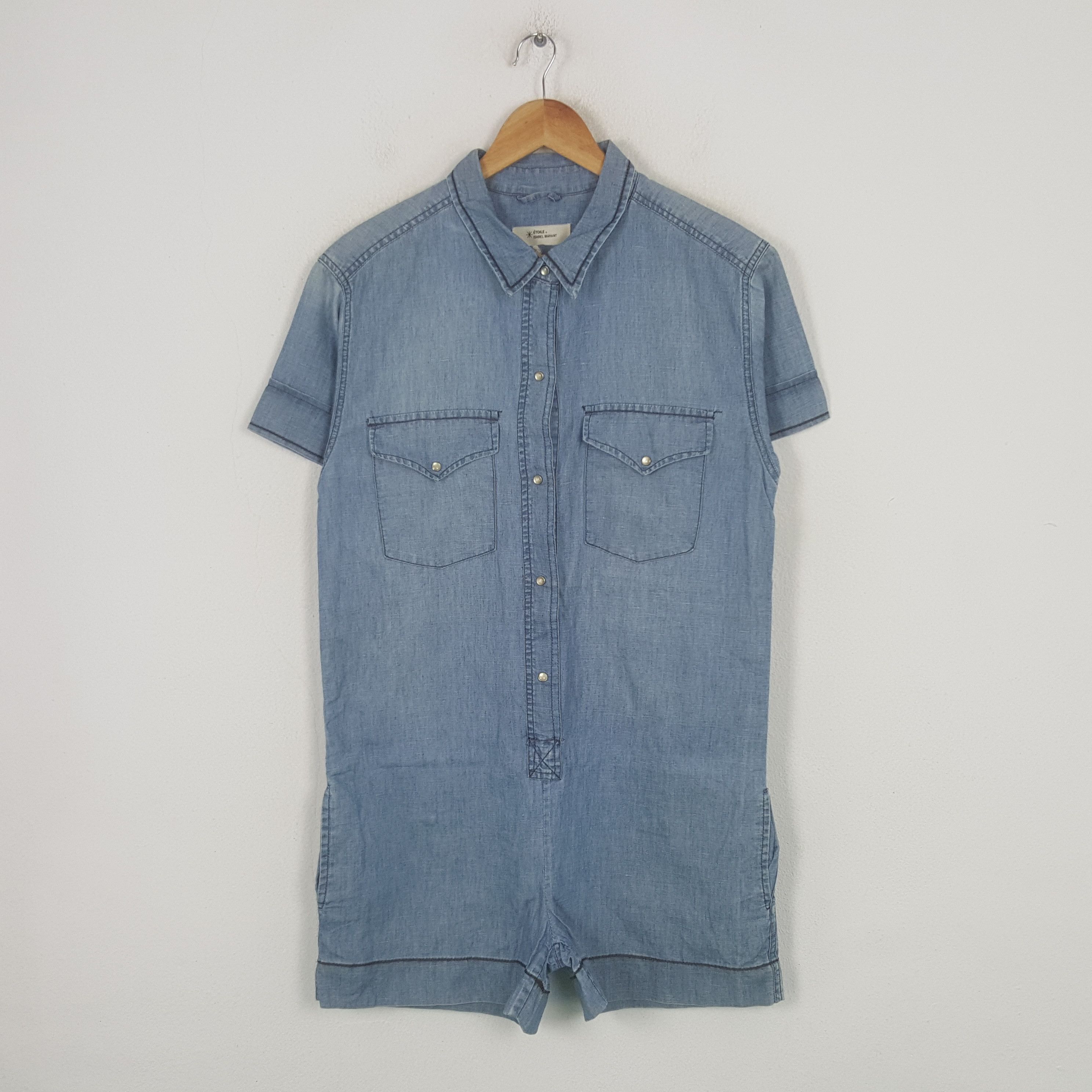 Isabel Marant Etoile Vintage Etole Isabel Marant Designer Denim Jumpsuit C301N38 Size S / US 4 / IT 40 - 1 Thumbnail