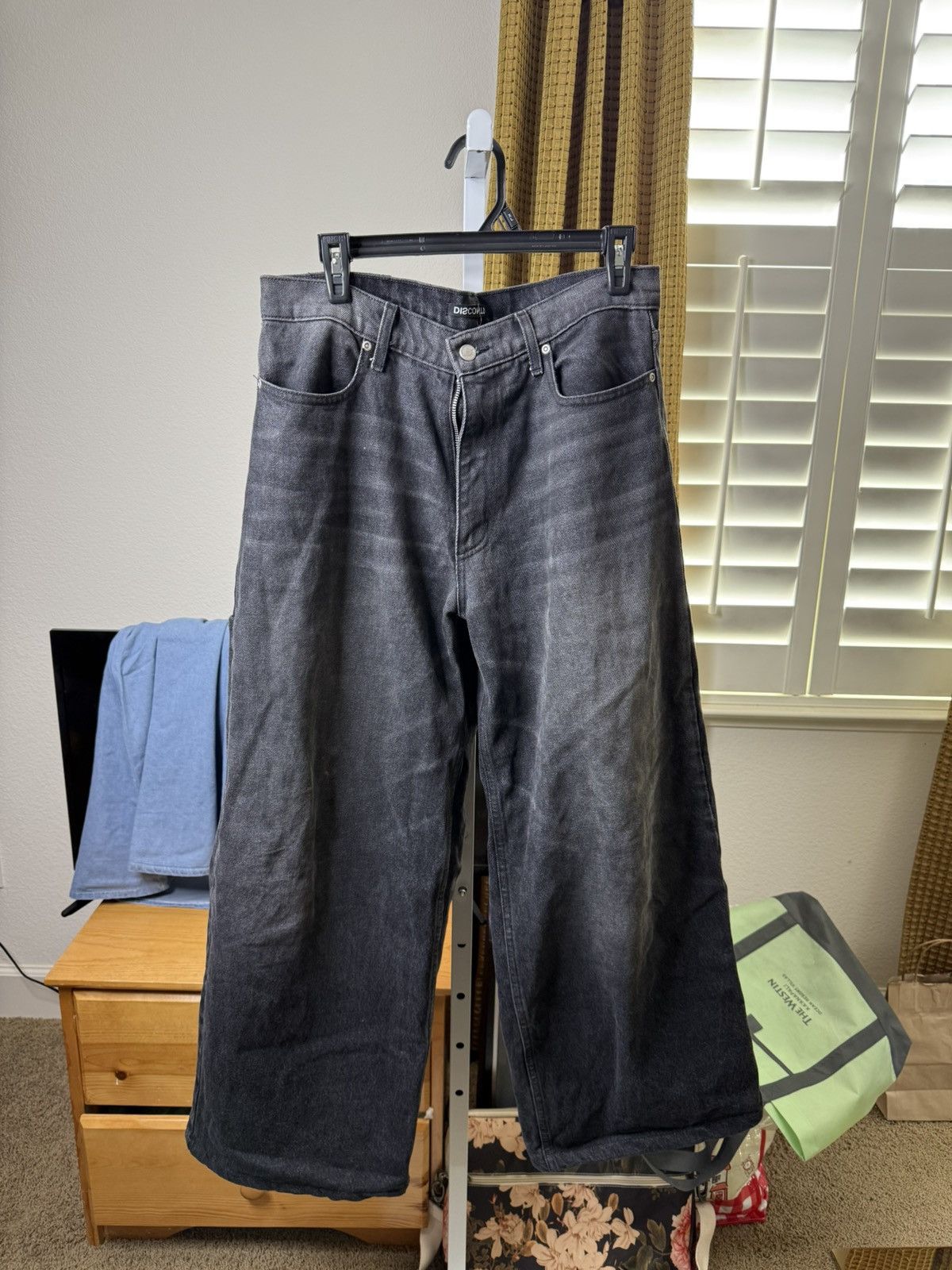 Other Discont’d Baggy Charcoal Denim Jeans Size US 32 / EU 48 - 1 Thumbnail