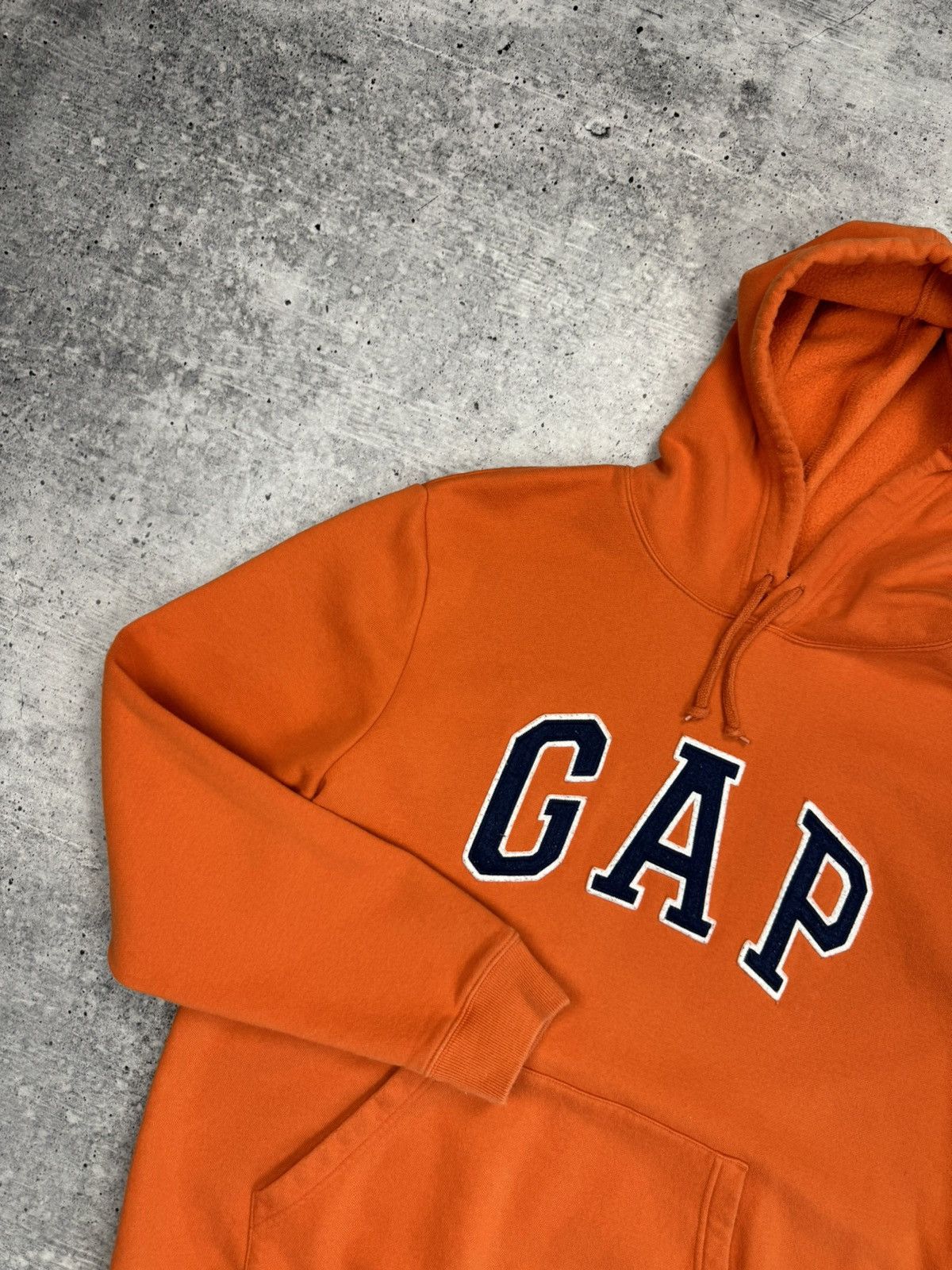 Gap × Vintage Vintage Gap Orange Hot Big Logo Y2K Style Hoodie Sweatshirt Size US L / EU 52-54 / 3 - 5 Thumbnail