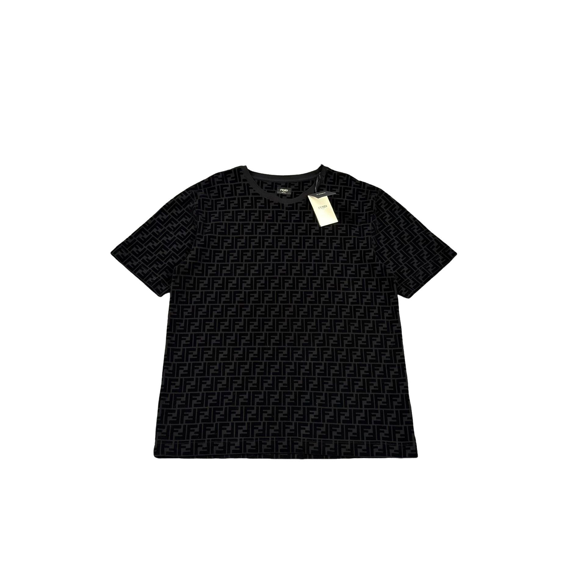 Fendi Fendi FF Flocked Logo T-Shirt Size XXXL Size US XXL / EU 58 / 5 - 1 Thumbnail