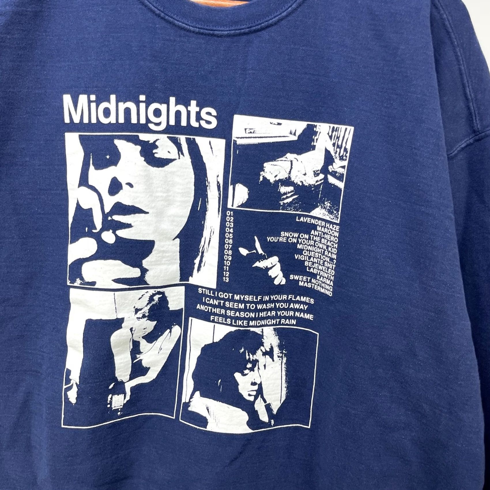 Vintage Taylor Swift Sweatshirt 2XL Hooded Crew Neck Cotton Fleece Pullover Blue Men Long Sleeve Vintage: No Size US XXL / EU 58 / 5 - 2 Thumbnail