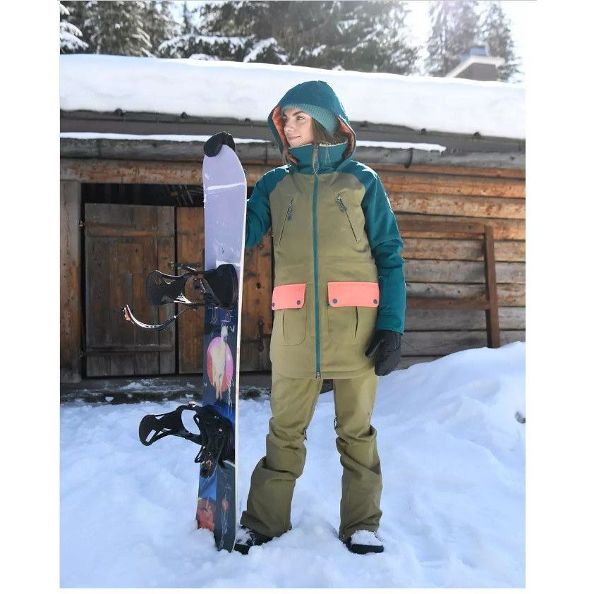 Burton NWOT Burton Prowess Snowboard Jacket Women's S Shaded Spruce Size S / US 4 / IT 40 - 17 Thumbnail
