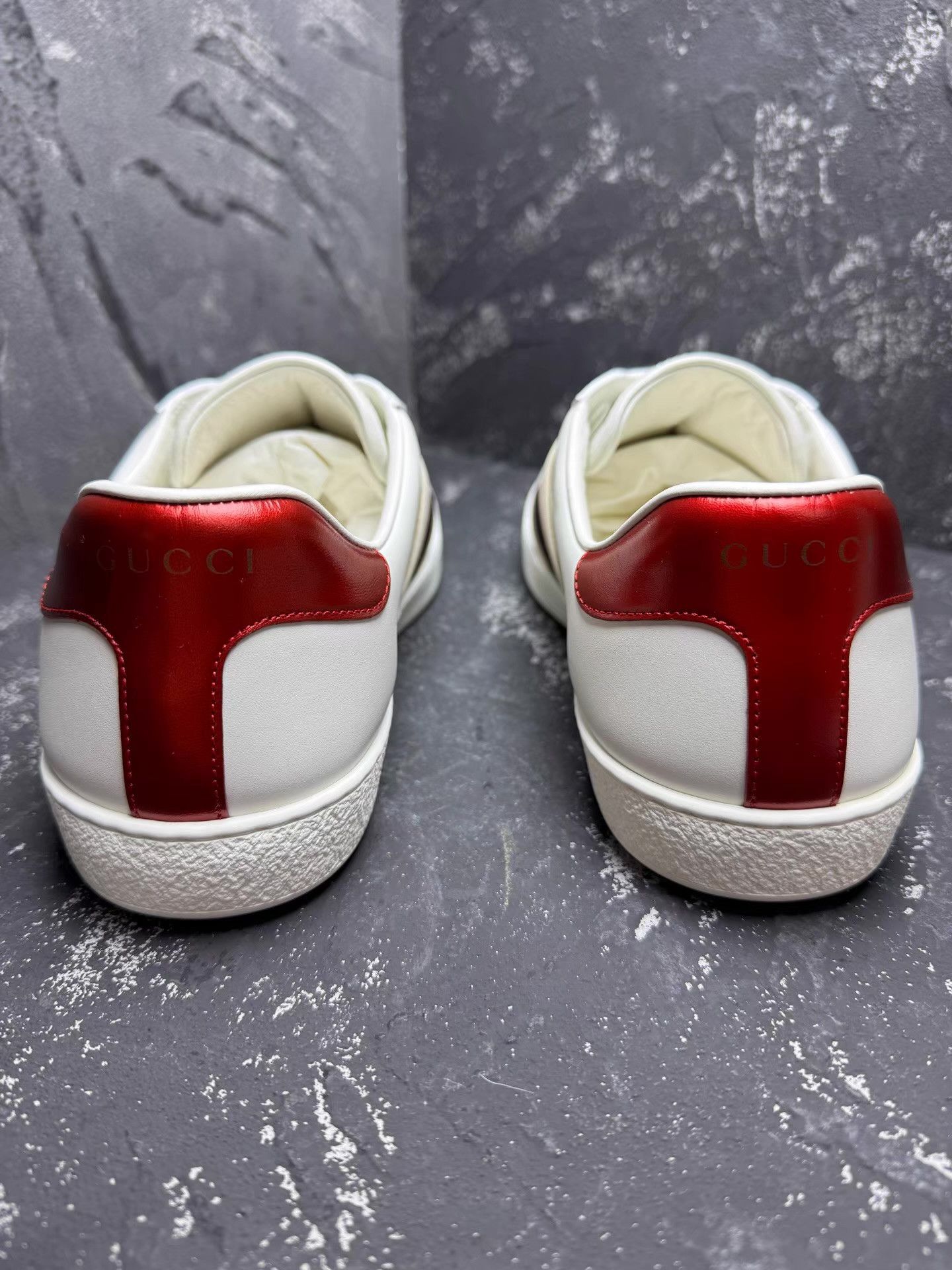 Gucci GUCCI ACE Lace-Up White Sneakers Q10 Size US 9.5 / EU 42-43 - 6 Thumbnail