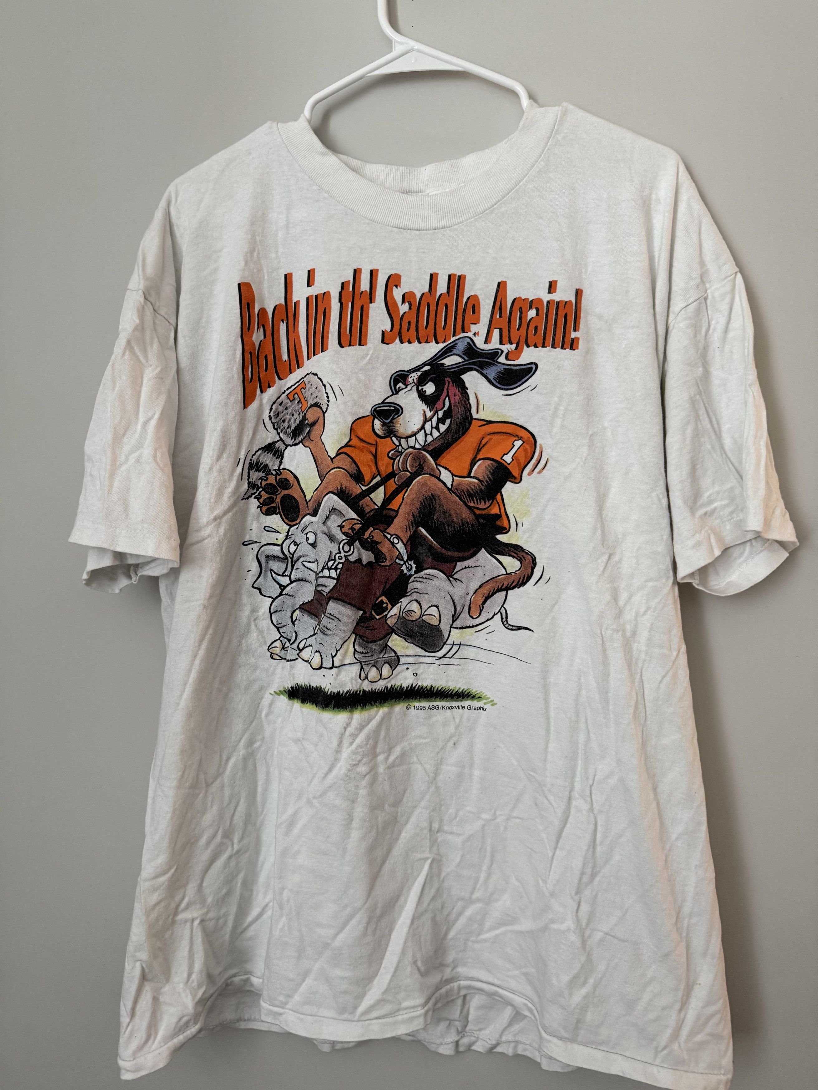 Vintage Vintage Tennessee/Alabama 1998 Back in The Saddle Again Tee Size US XL / EU 56 / 4 - 1 Thumbnail
