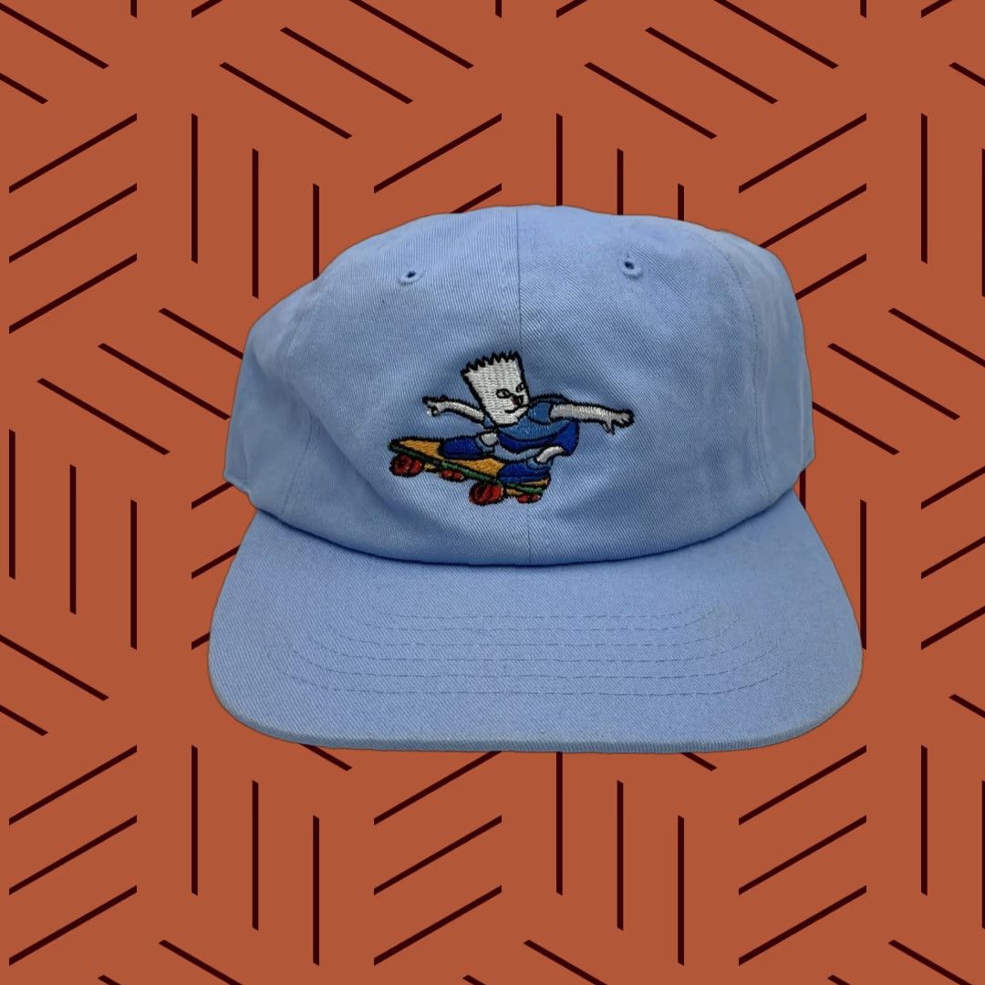 RIPNDIP RIPNDIP Baseball Cap Blue Lazy Cat Adjustable Strapback Skate Surf Summer Mens Size ONE SIZE - 1 Thumbnail