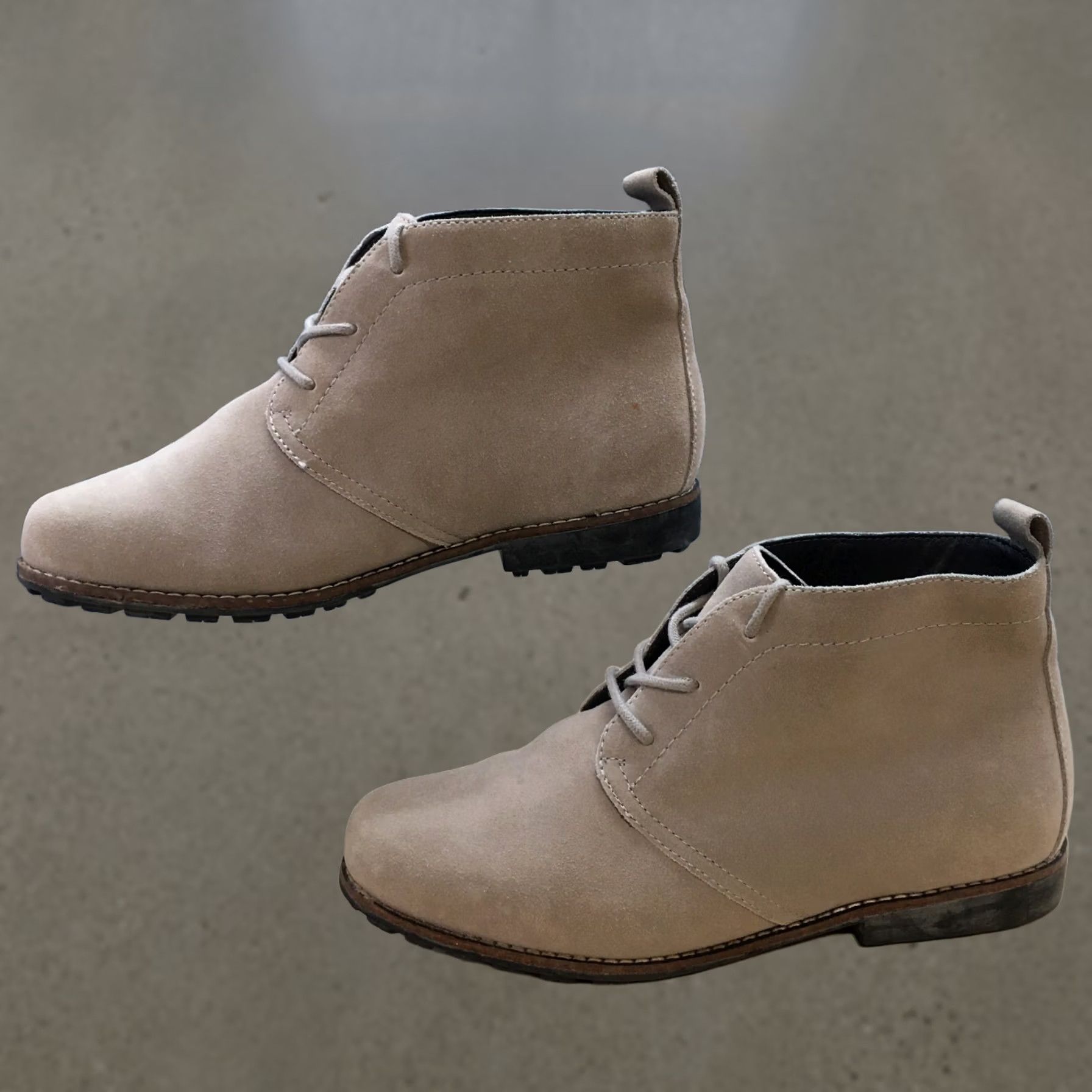 Vintage White Mountain Boots Womens 7.5 W Auburn Beige Leather Ankle Booties Bootie" Size US 8 / IT 38 - 1 Thumbnail