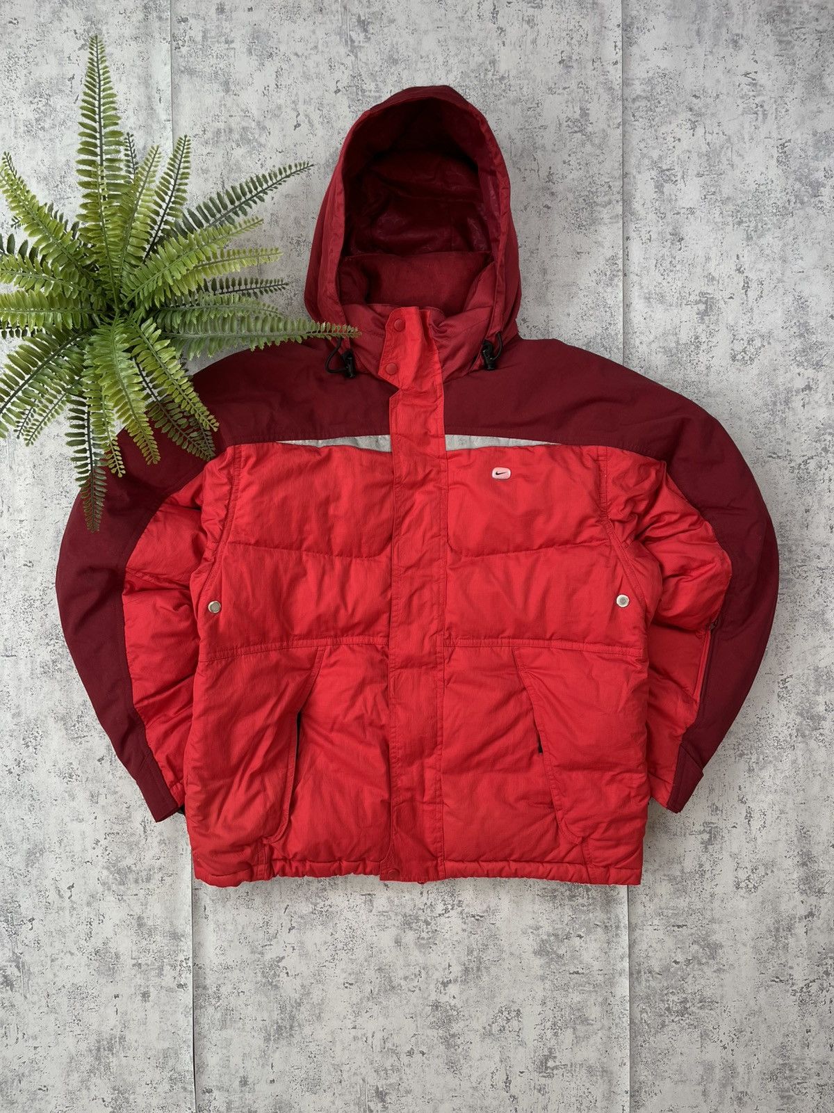 Nike × Vintage 90’s NIKE RETRO Y2K DOWN PUFFER JACKET SWOOSH LOGO RARE Size US S / EU 44-46 / 1 - 1 Thumbnail