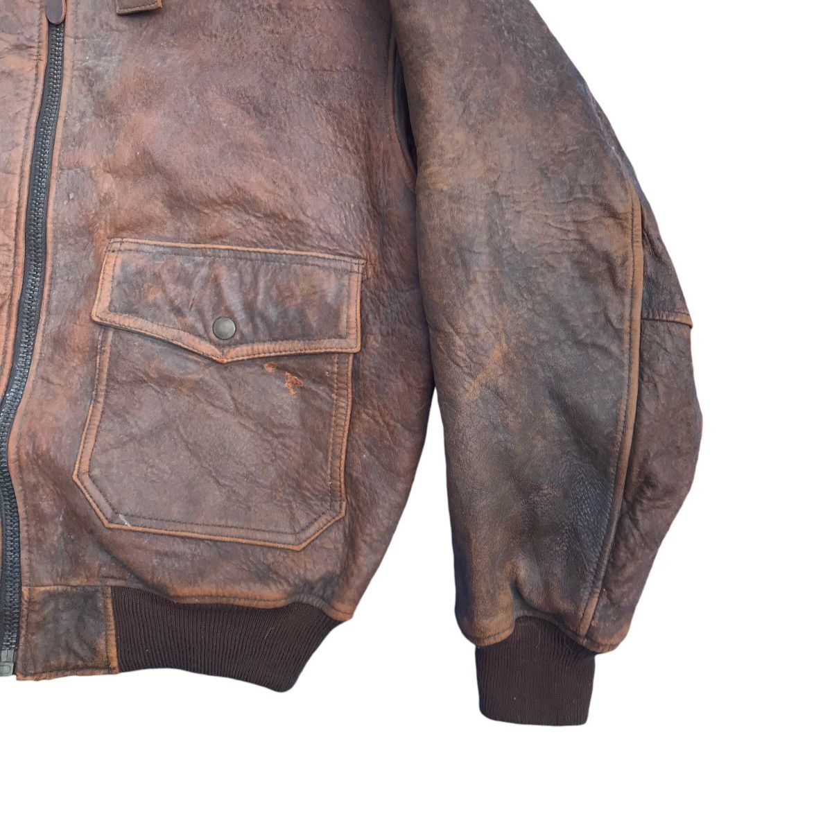 Avirex Robo Avirex Faux Fur Jacket Style WW II Leather Jacket Size US L / EU 52-54 / 3 - 3 Thumbnail