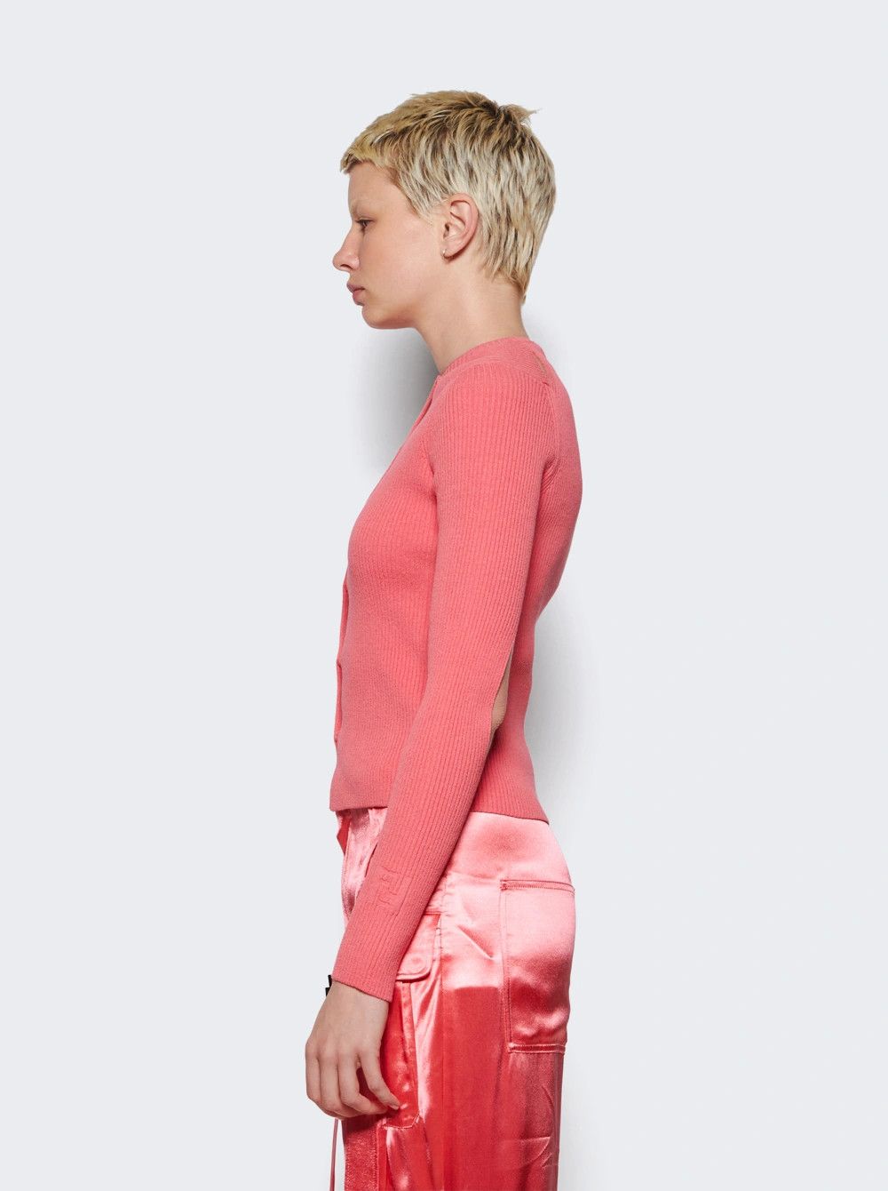 Fendi o1y0925 Cardigan in Coral Size M / US 6-8 / IT 42-44 - 3 Thumbnail