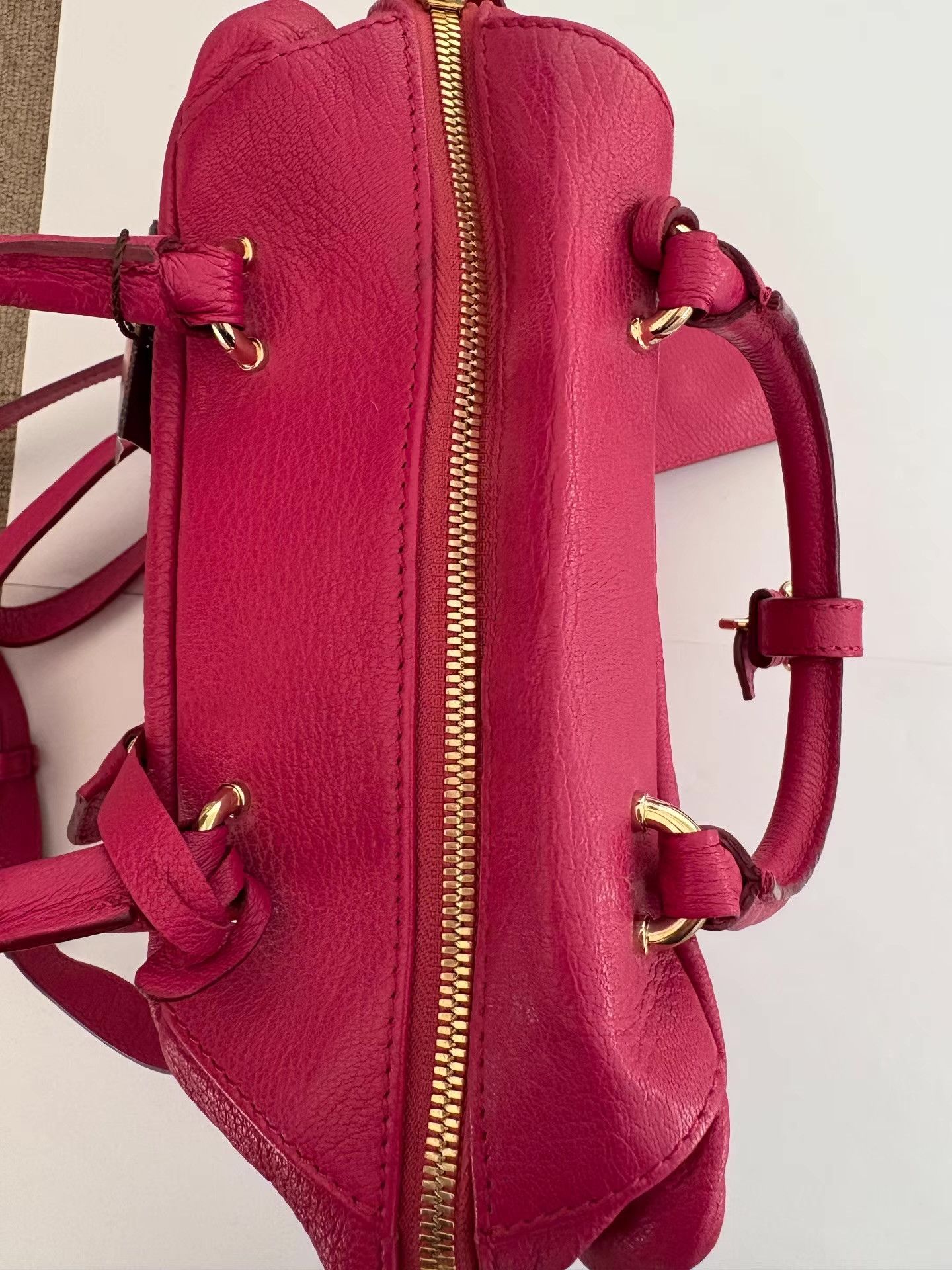 Etro Etro Women's Fuchsia Leather Handbag & Crossbody Bag Ｑ21 Size ONE SIZE - 7 Thumbnail