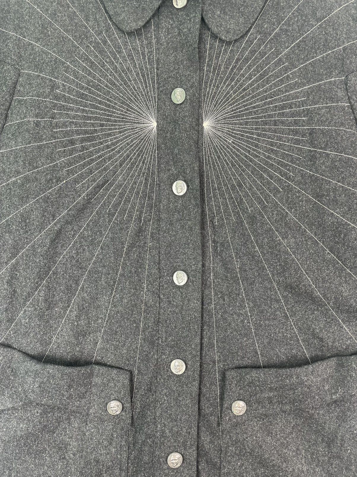 Thierry Mugler 1980s Thierry Mugler dramatic effect embroidered coat jacket Size US M / EU 48-50 / 2 - 4 Thumbnail