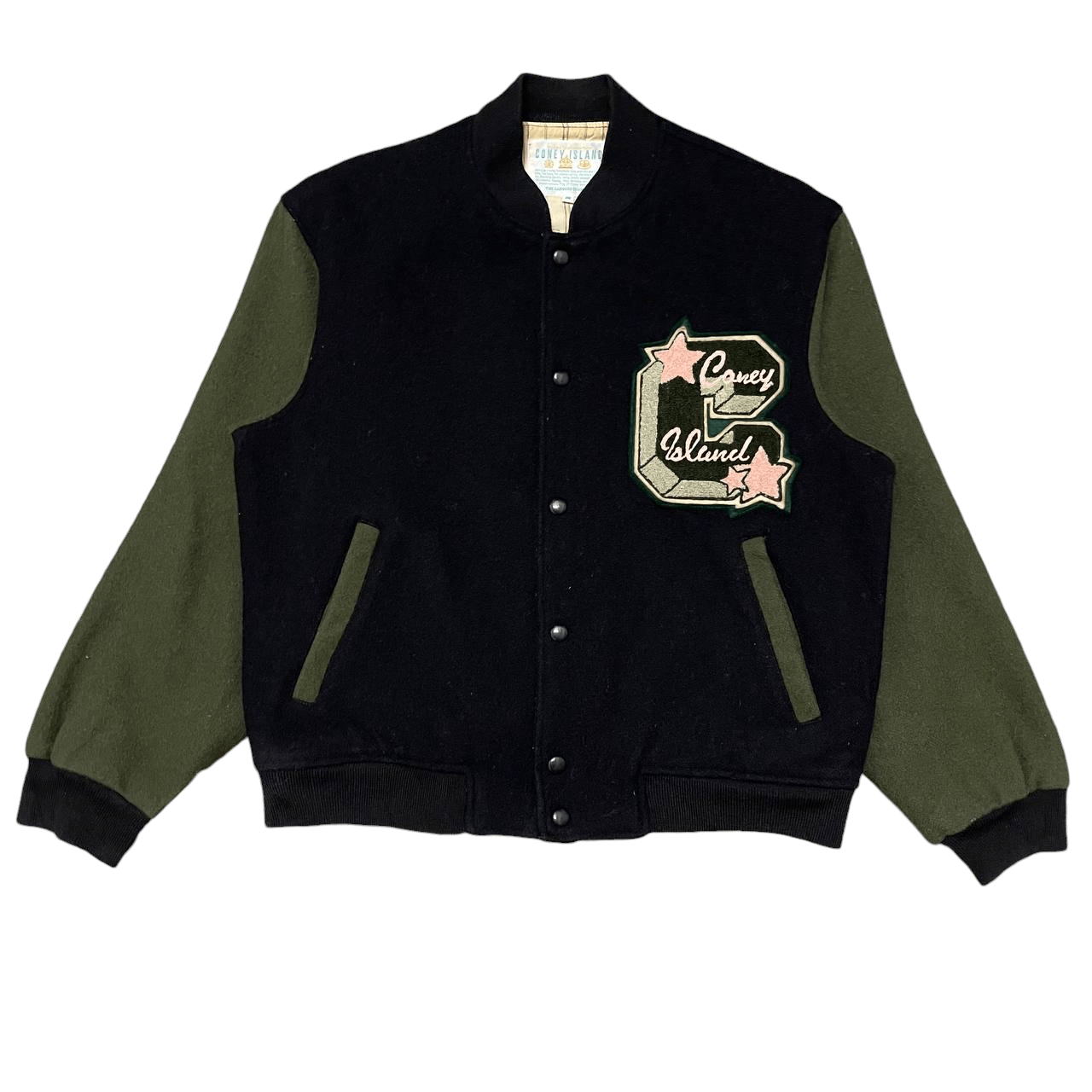 Vintage Vintage Coney Island Wool Varsity Bomber Jacket Size US M / EU 48-50 / 2 - 1 Thumbnail