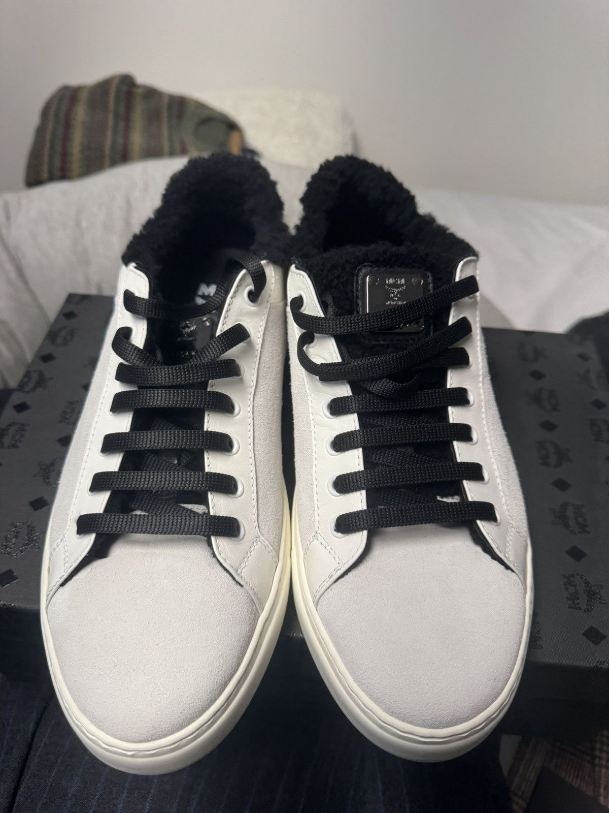 MCM White mcm sneaker brand new with dust bag Size US 12 / EU 45 - 2 Thumbnail
