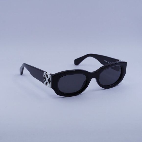 Off-White OERI14E PALMER 1007 Sunglasses Black Oval Frame