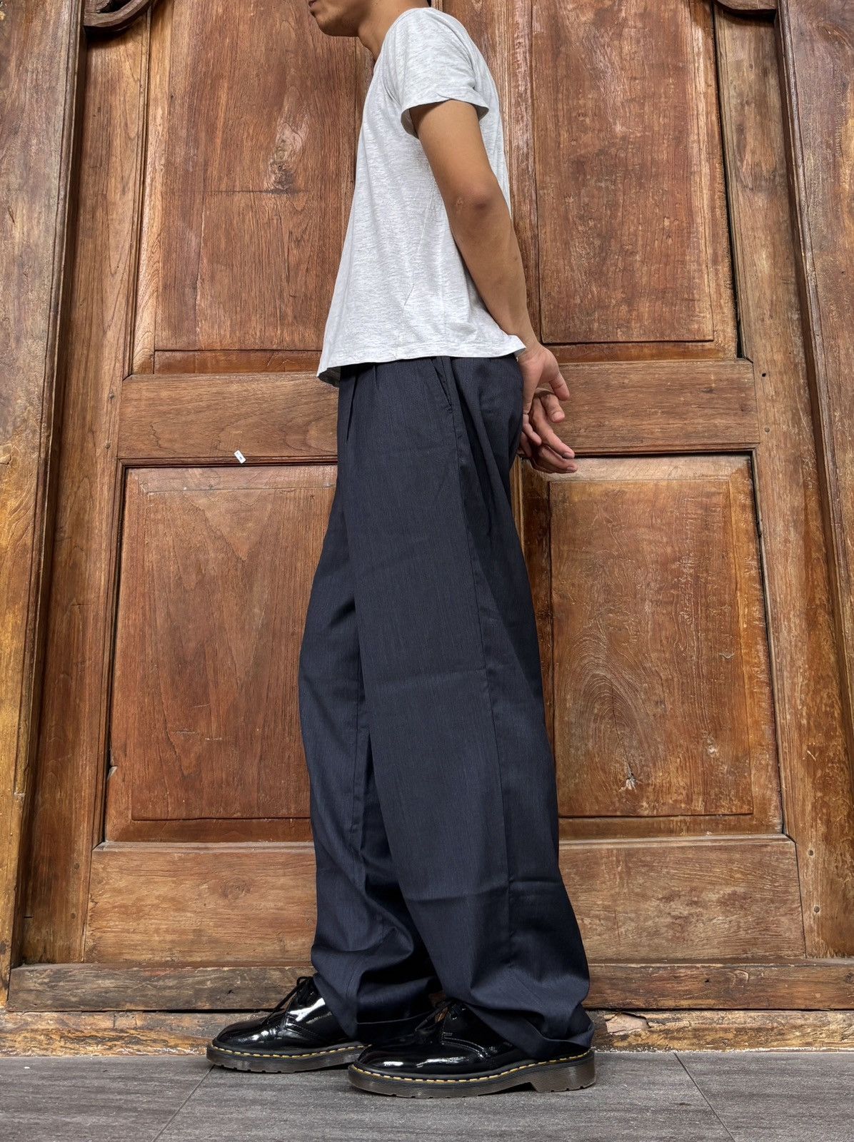 Hermes FREE TAX! 2000s BIG SIZE Cuffed Trousers - 36” Size US 35 - 11 Thumbnail