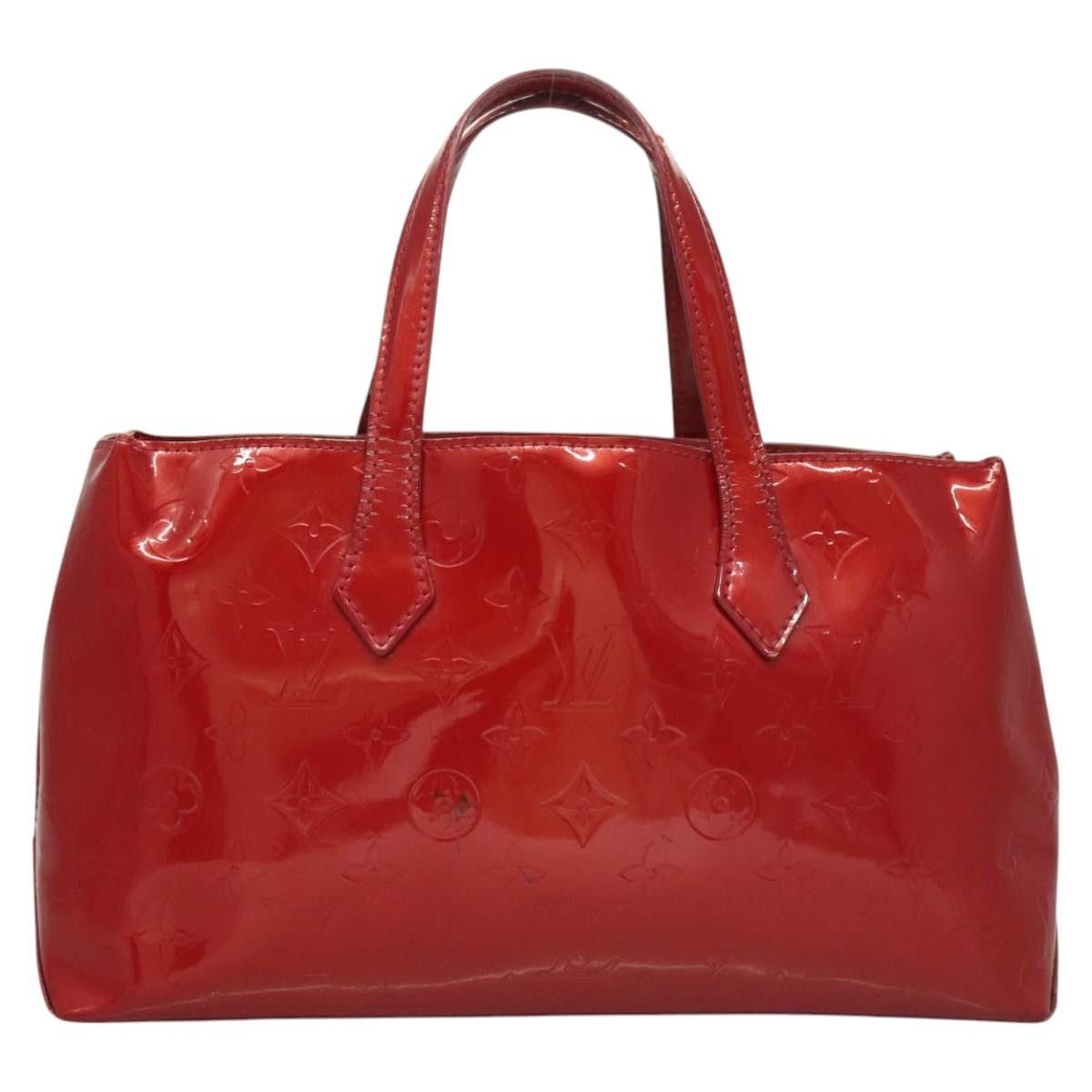 Louis Vuitton LOUIS VUITTON Monogram Vernis Wilshire PM Bag Pomme D'amour Size ONE SIZE - 3 Thumbnail