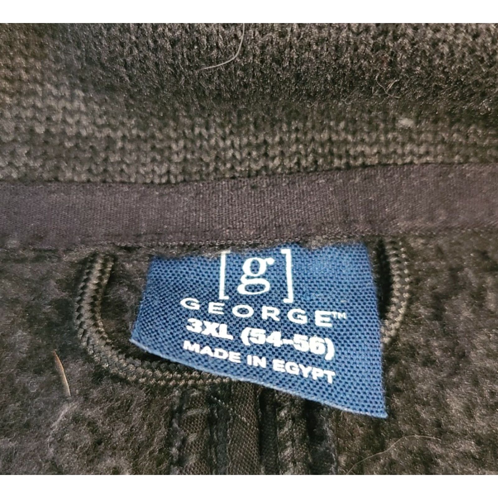 George George Vest Full Zip Fleece Pockets Black NWT Men Small 34-36 Casual/Regular Polyester Zip Sweater NWT Size US XL / EU 56 / 4 - 3 Thumbnail