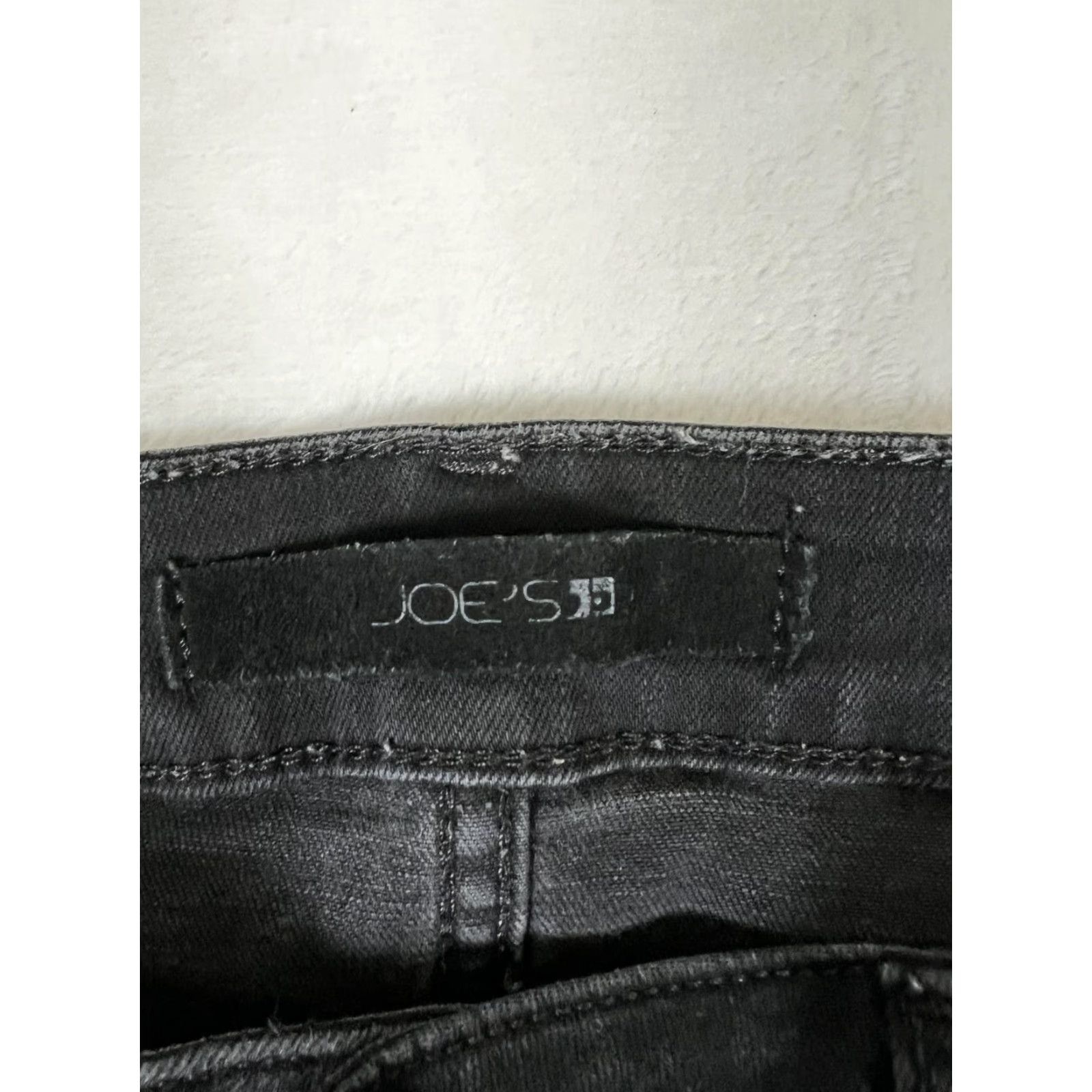 Vintage Joe's Jeans Jeans Womens 29 Black Raw Hem Ankle Flawless The Blondie Skinny Size 29" - 3 Thumbnail