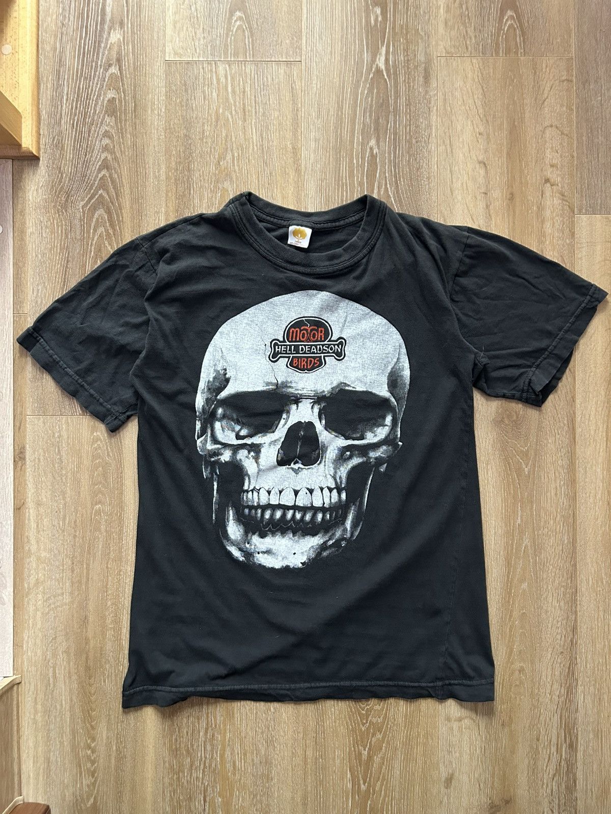 Vintage vintage 90s skull pile print motor hell deadson tshirt L Size US L / EU 52-54 / 3 - 1 Thumbnail