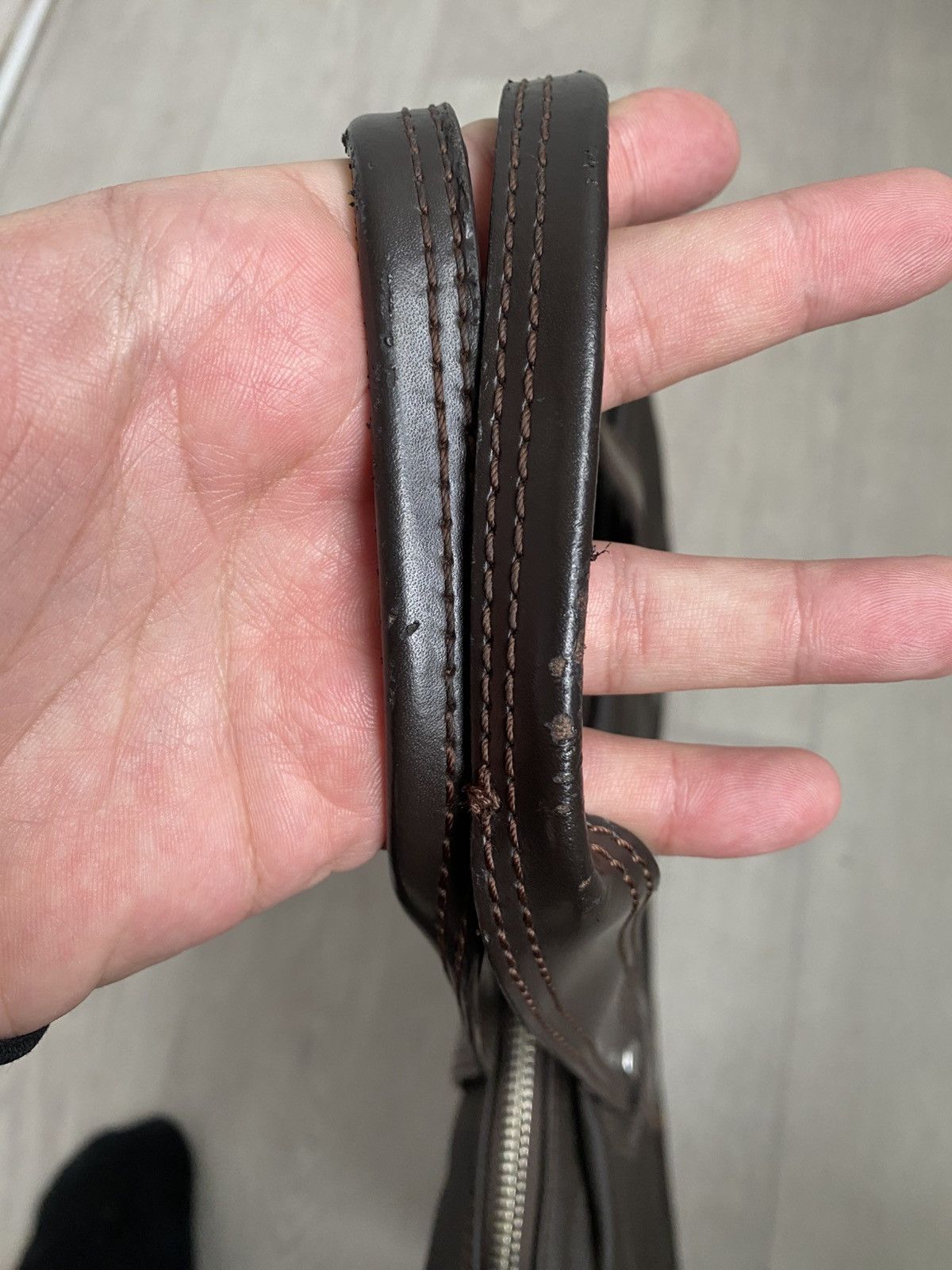 Lacoste × Vintage Lacoste leather crossbody handbag laptop classic vintage bag Size ONE SIZE - 6 Thumbnail