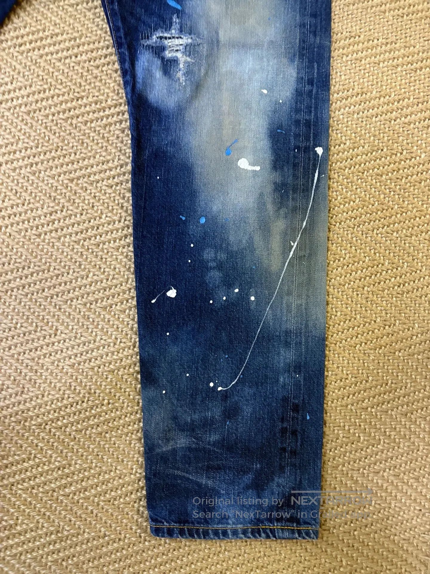 Fragment Design Hiroshi Fujiwara Fragment Distressed Denim Pants. Size US 43 - 3 Thumbnail