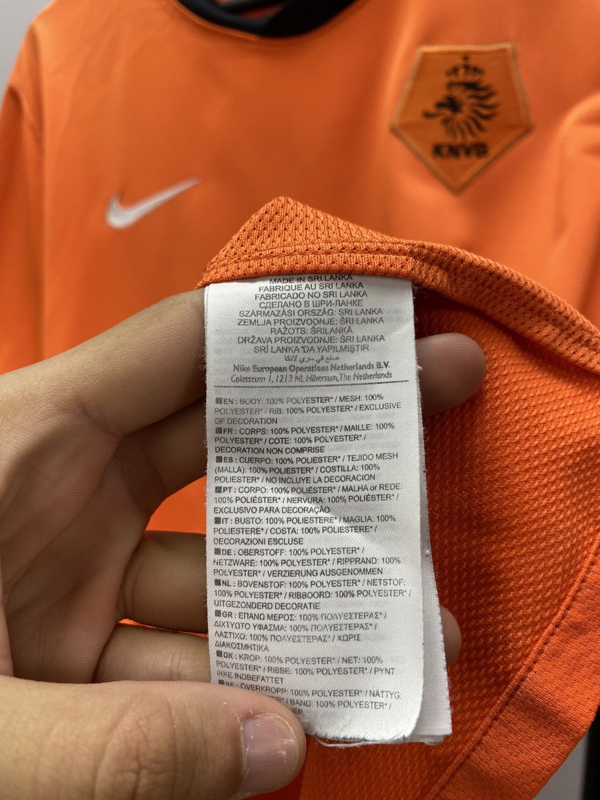 Nike NETHERLANDS TEAM 2010 2012 HOME FOOTBALL SHIRT SOCCER JERSEY Size US XL / EU 56 / 4 - 15 Thumbnail