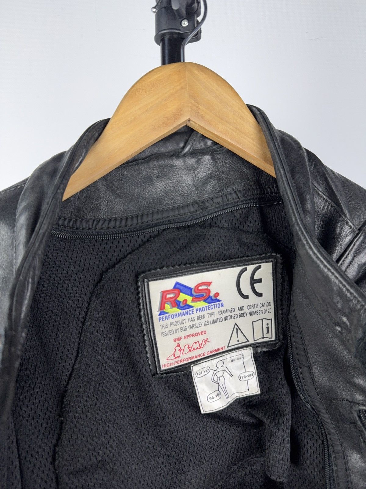 Leather Vntg 00s Heavy Leather Racing MOTO R.S. Bomber Jacket Punk Size US XL / EU 56 / 4 - 11 Thumbnail