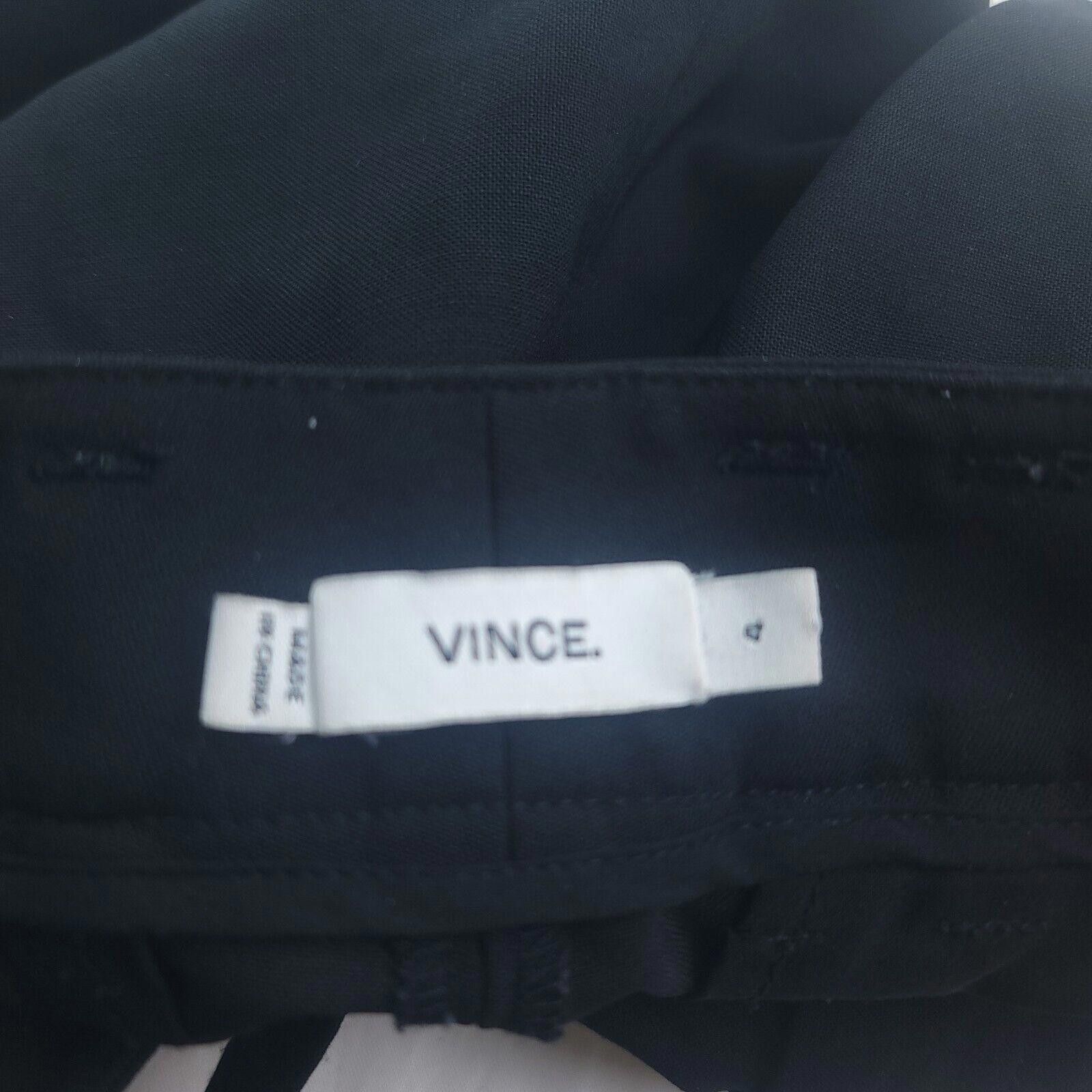 Vince Vince Women's Size 4 Black Dress Jogger Pants Belted Waist Size 27" / US 4 / IT 40 - 9 Thumbnail