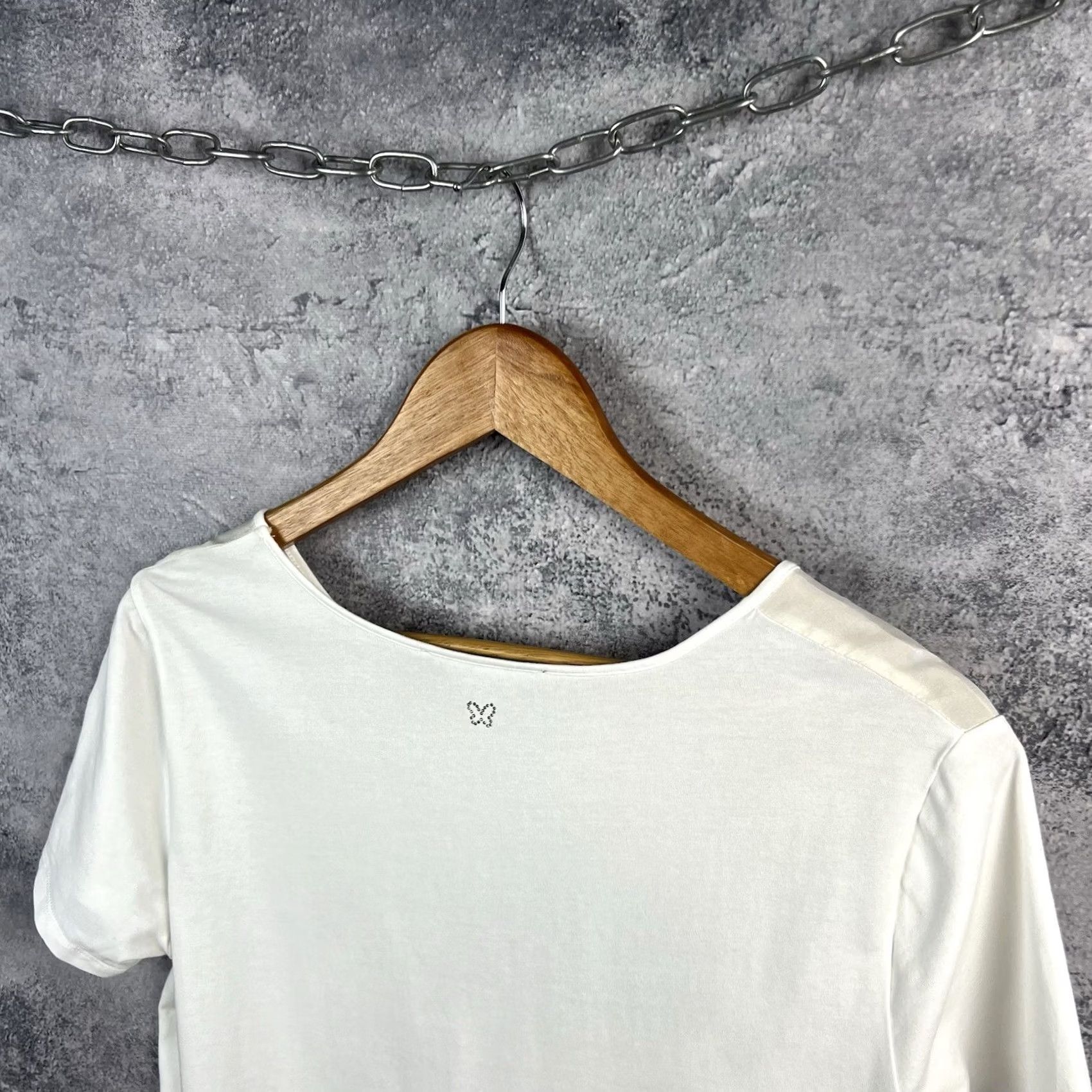 Vintage Weekend Max Mara Flower Tee Womens Large Short Sleeve Size 36" / US 14 / IT 50 - 6 Thumbnail