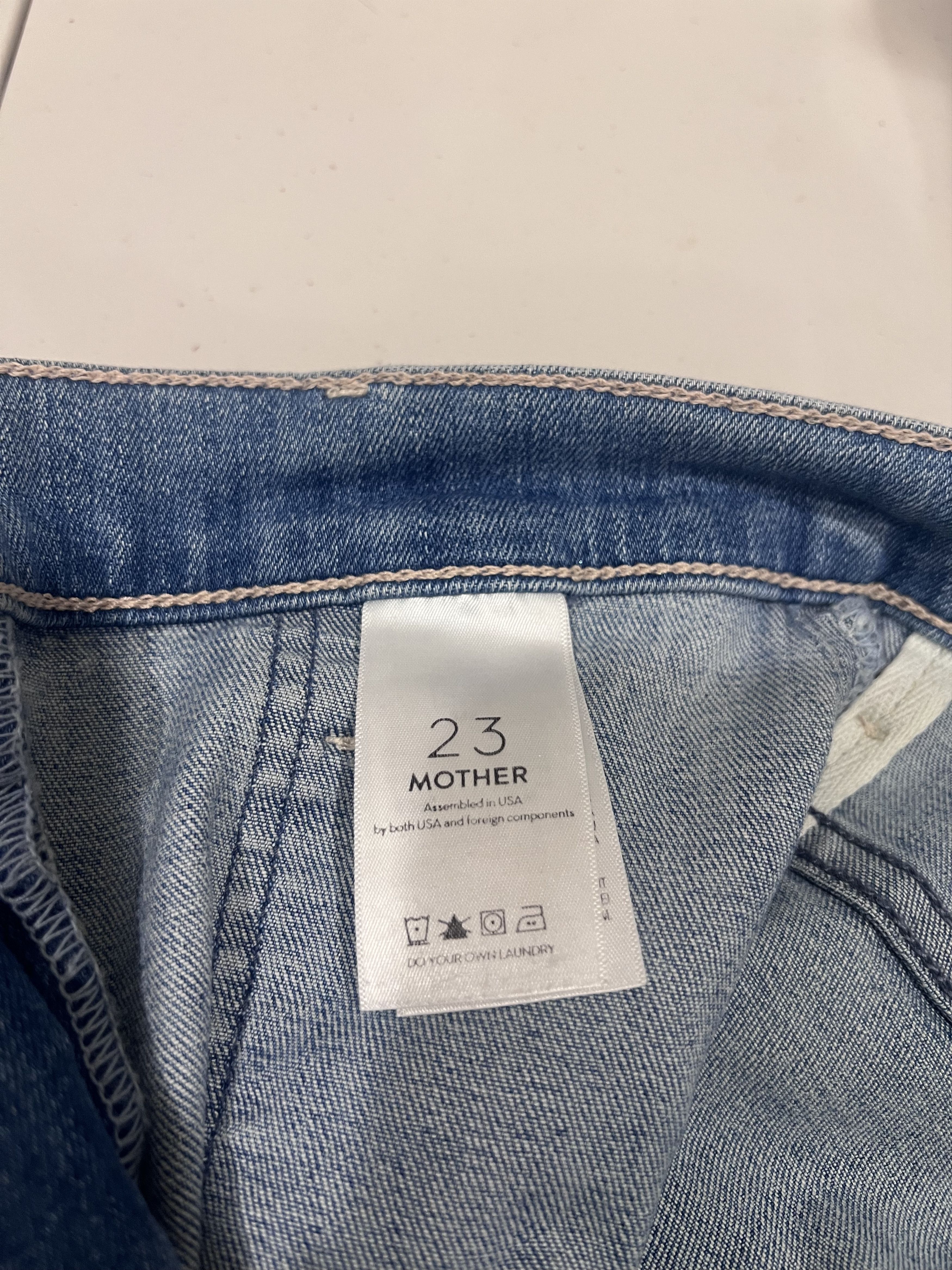 MOTHER Mother The Wrapper Patch Springy Ankle Marrakesh Days Jeans Size 23" - 4 Thumbnail