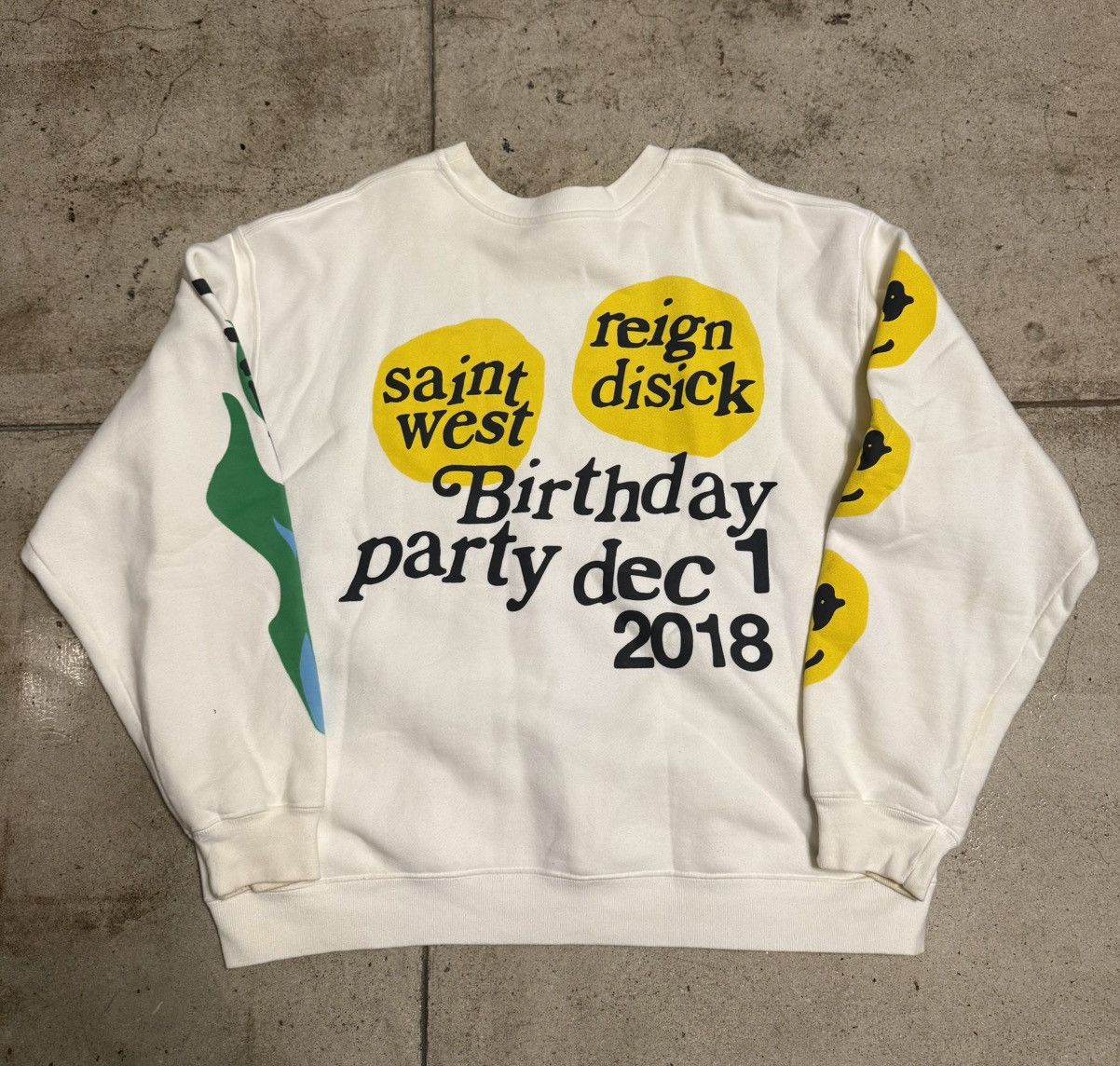 Cactus Plant Flea Market CPFM Yeezy Lucky Me Birthday Crewneck Stained Size US L / EU 52-54 / 3 - 2 Thumbnail