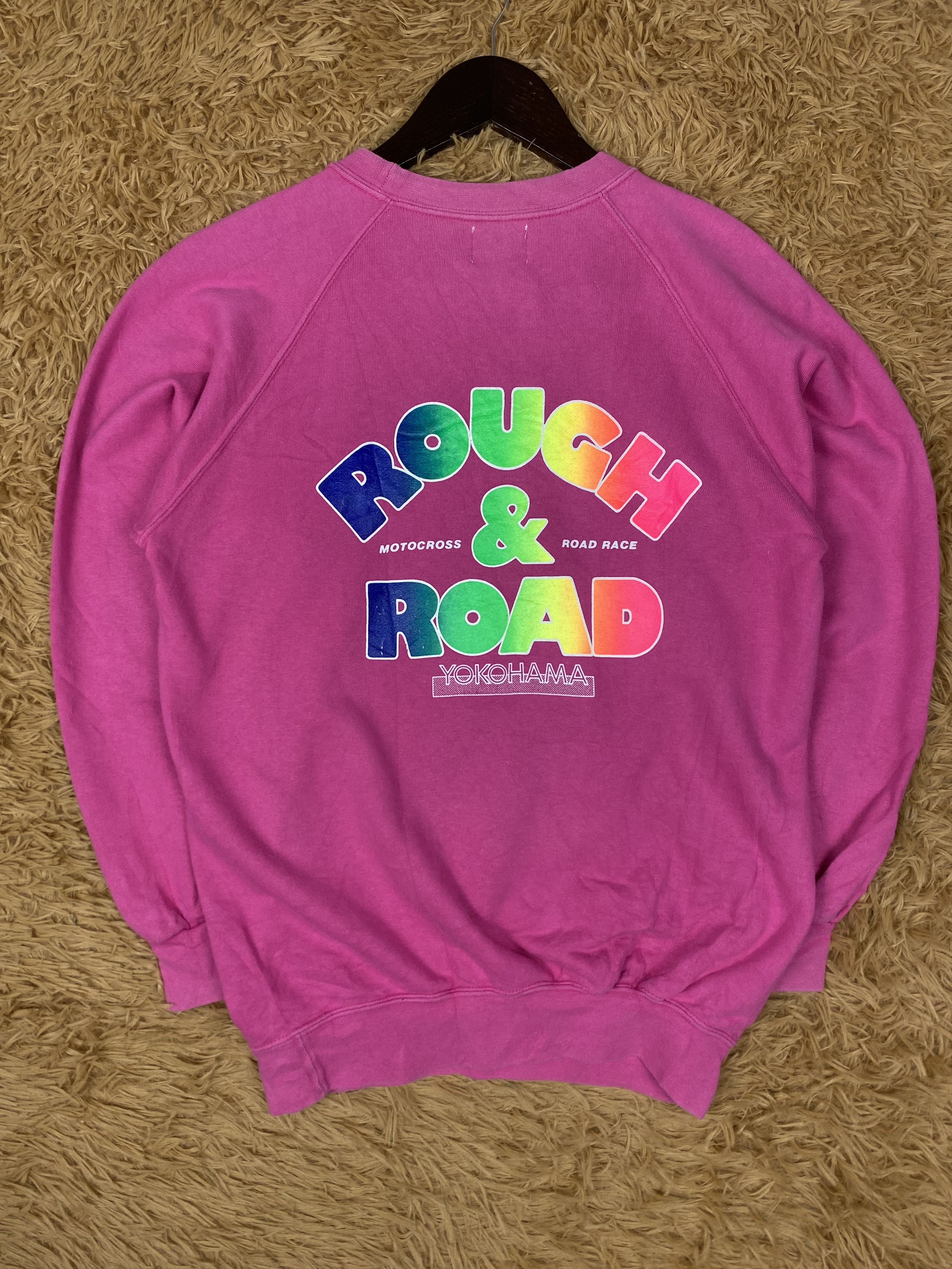Japanese Brand Vintage Yokohama Rough & Road Sweatshirts PS0293 Size US XS / EU 42 / 0 - 4 Thumbnail