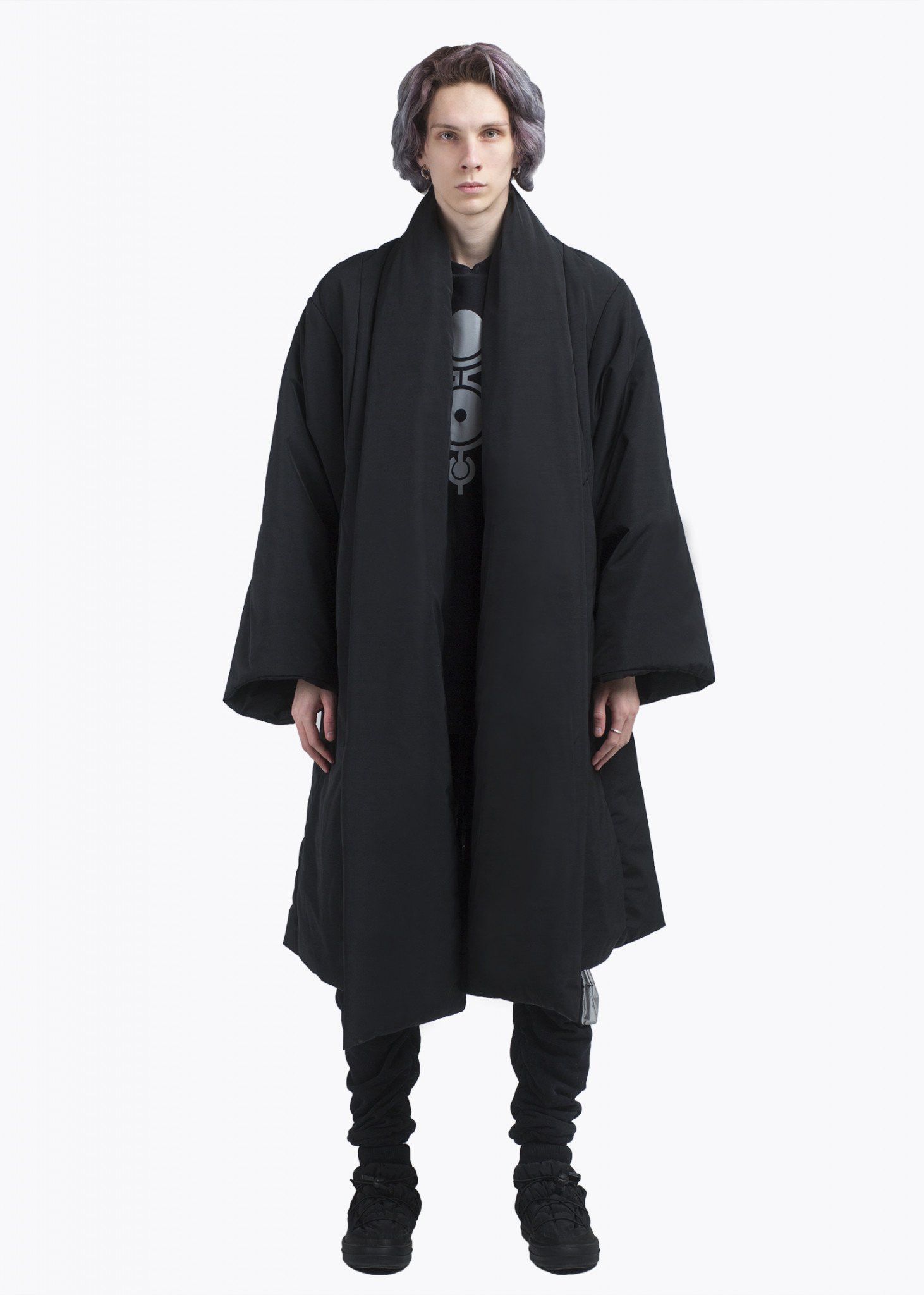 Bat Norton INSULATED JACKET KIMONO OVERSIZE. BLACK Size US L / EU 52-54 / 3 - 5 Thumbnail