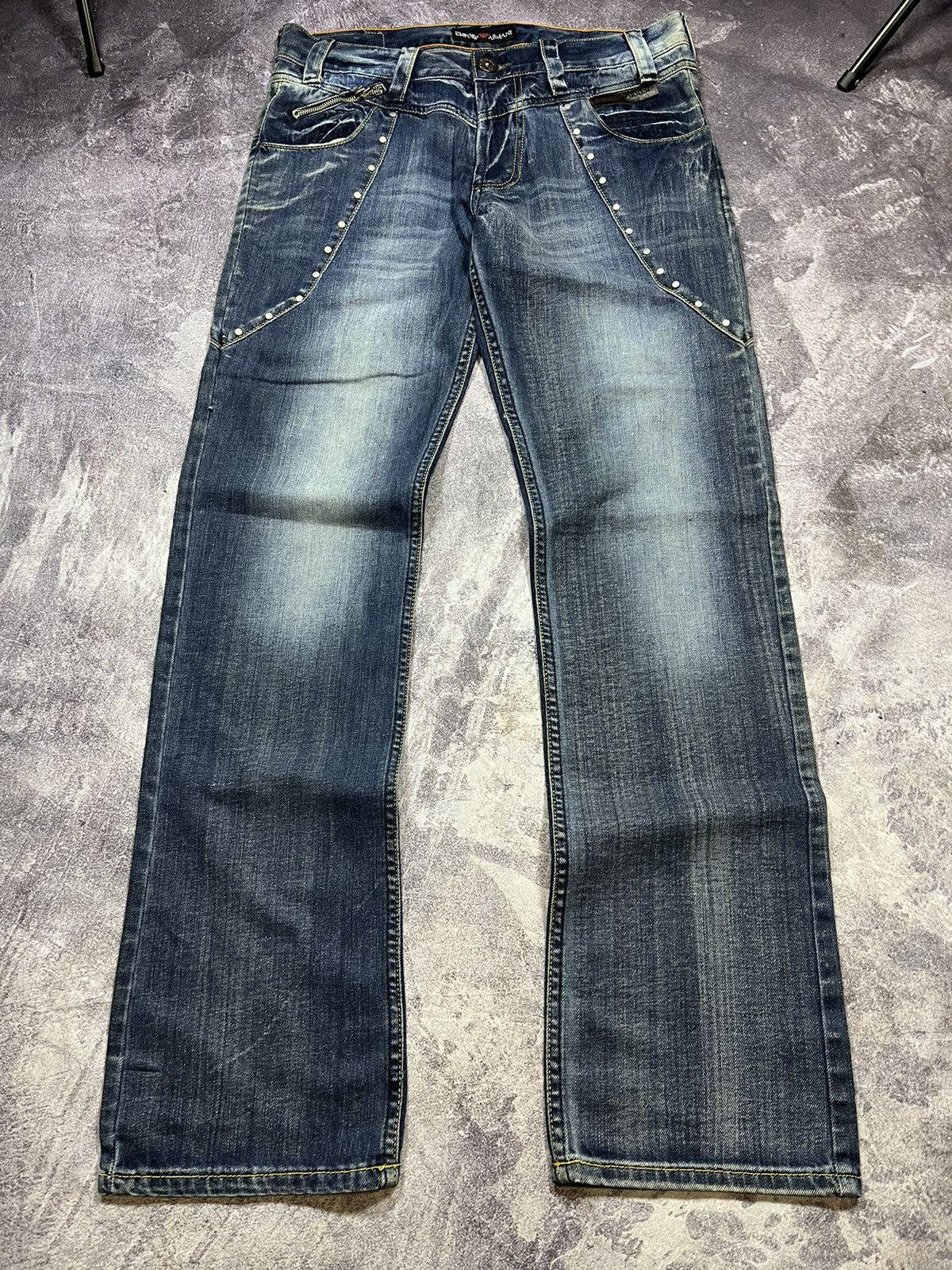 Emporio Armani Armani Jeans Big Logo Jeans Vintage Streetwear Y2K Avantgard Size US 32 / EU 48 - 6 Thumbnail