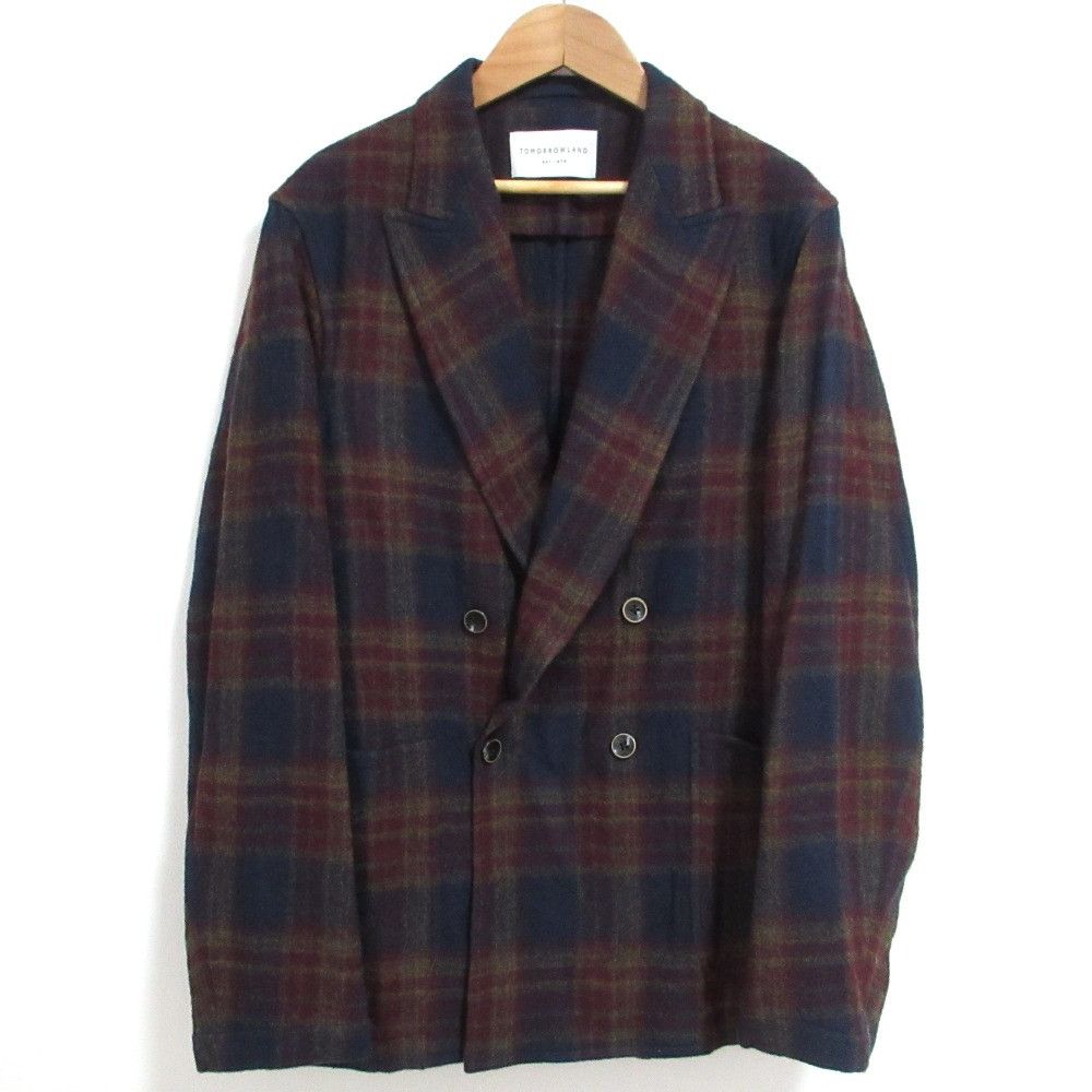 Other Other TOMORROWLAND Zanieri Wool Check Double-Breasted Jacket Textile Outerwear DUTY FREE for USA Size ONE SIZE - 1 Thumbnail