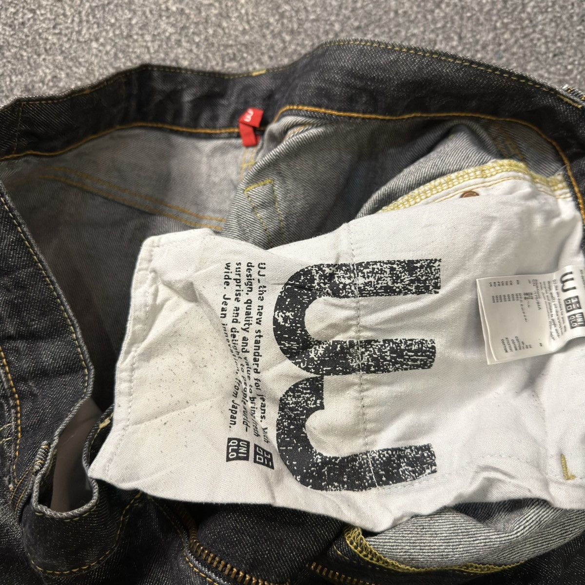 Undercover × Uniqlo 🔥🇯🇵 Vintage 90s Black Jeans Uniqlo UJ S002 Size US 33 - 14 Thumbnail