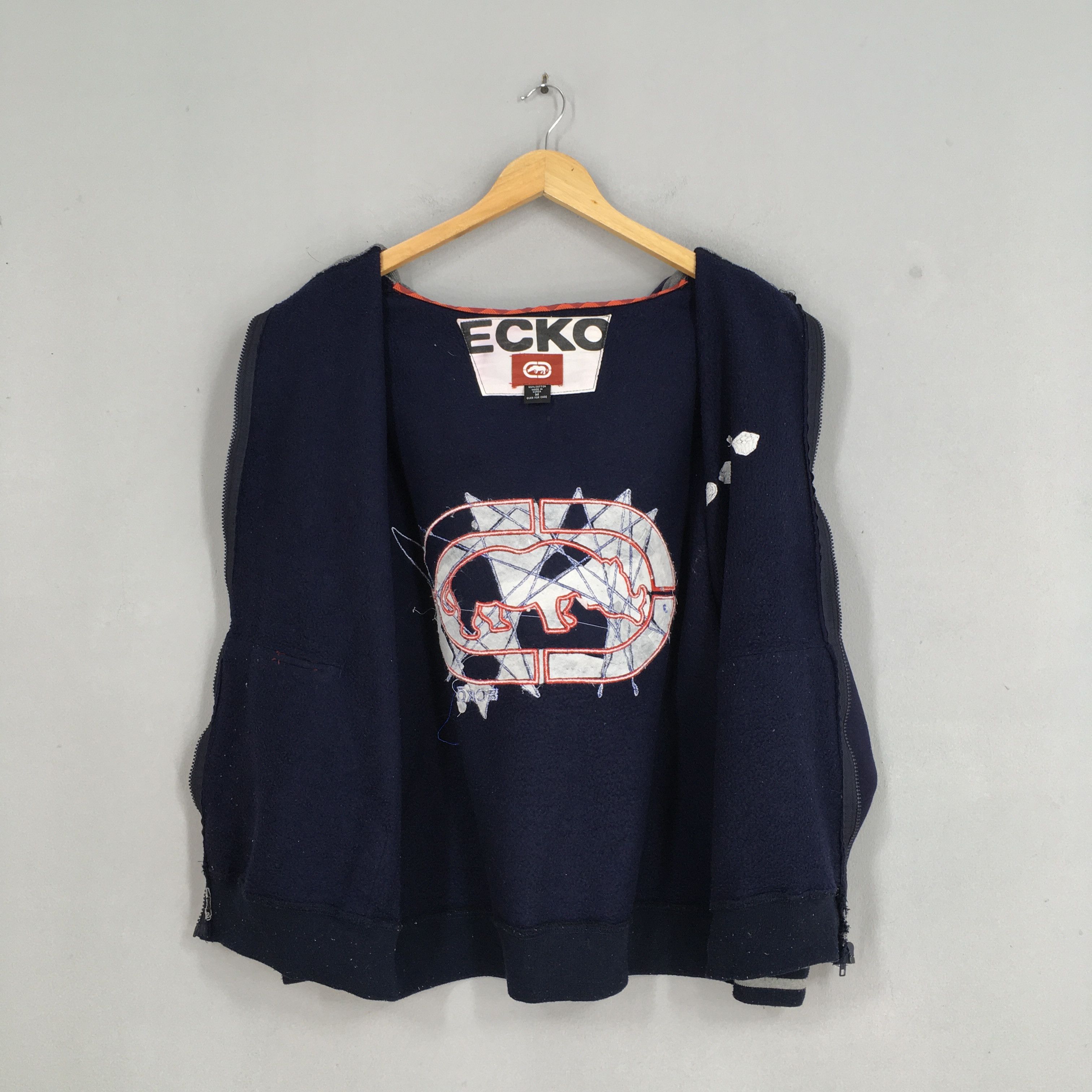 Ecko Unltd. × Marc Ecko × Vintage Vintage Ecko Function Blue Half Zipper Medium Size US M / EU 48-50 / 2 - 5 Thumbnail