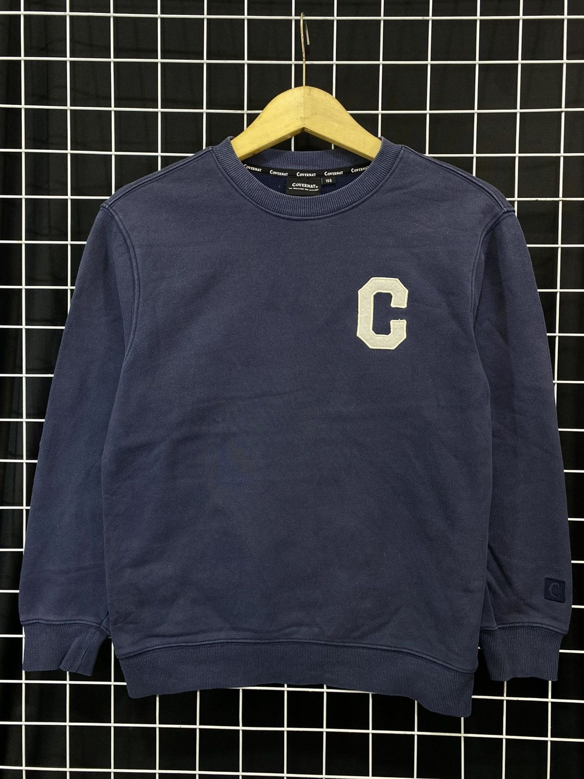 COVERNAT COVERNAT SWEATER SMALL LOGO NAVY Size S / US 4 / IT 40 - 1 Thumbnail