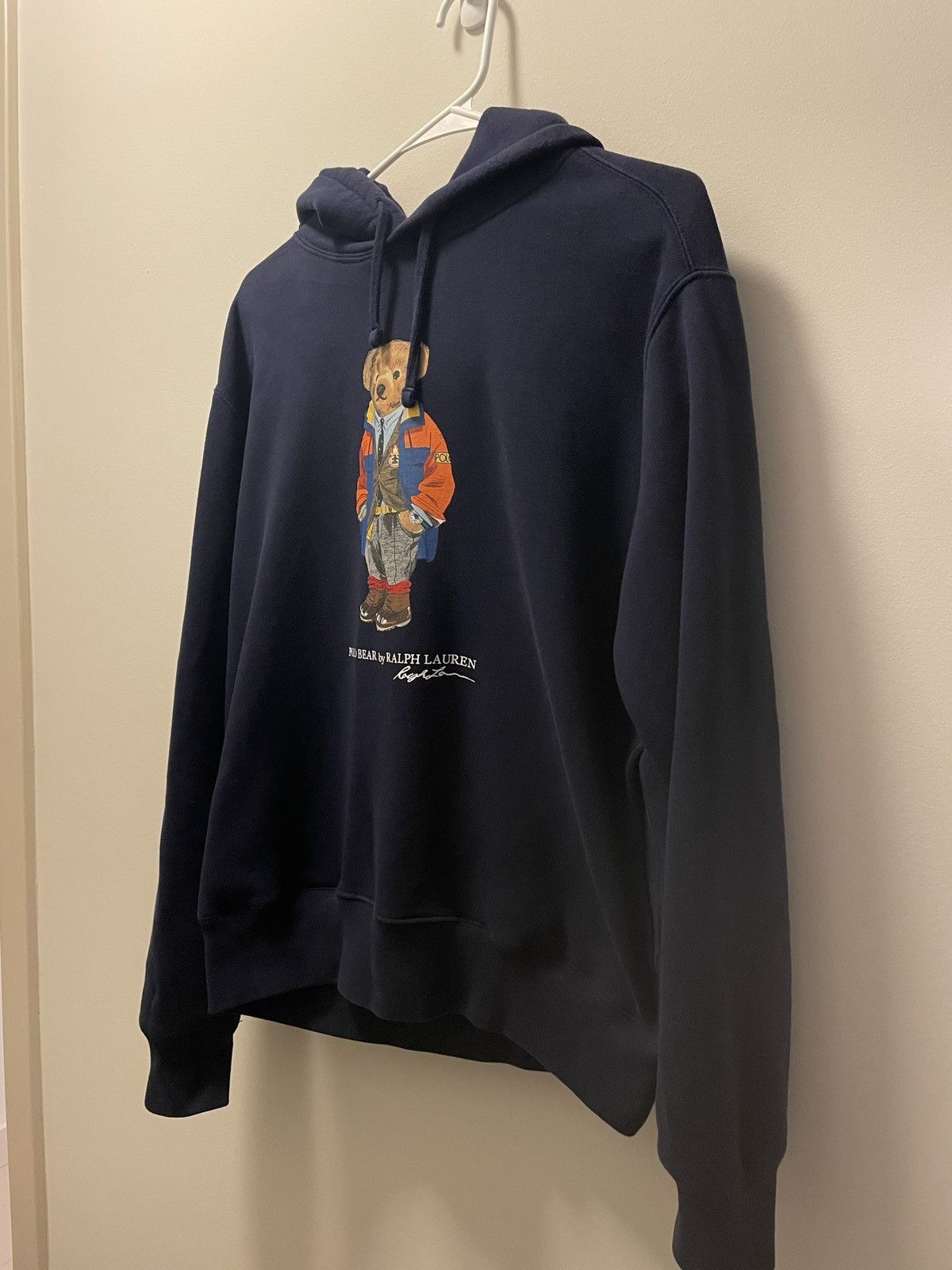 image of Limited Edition Polo X Kith - Bear Hoodie in Navy, Men's (Size Medium)