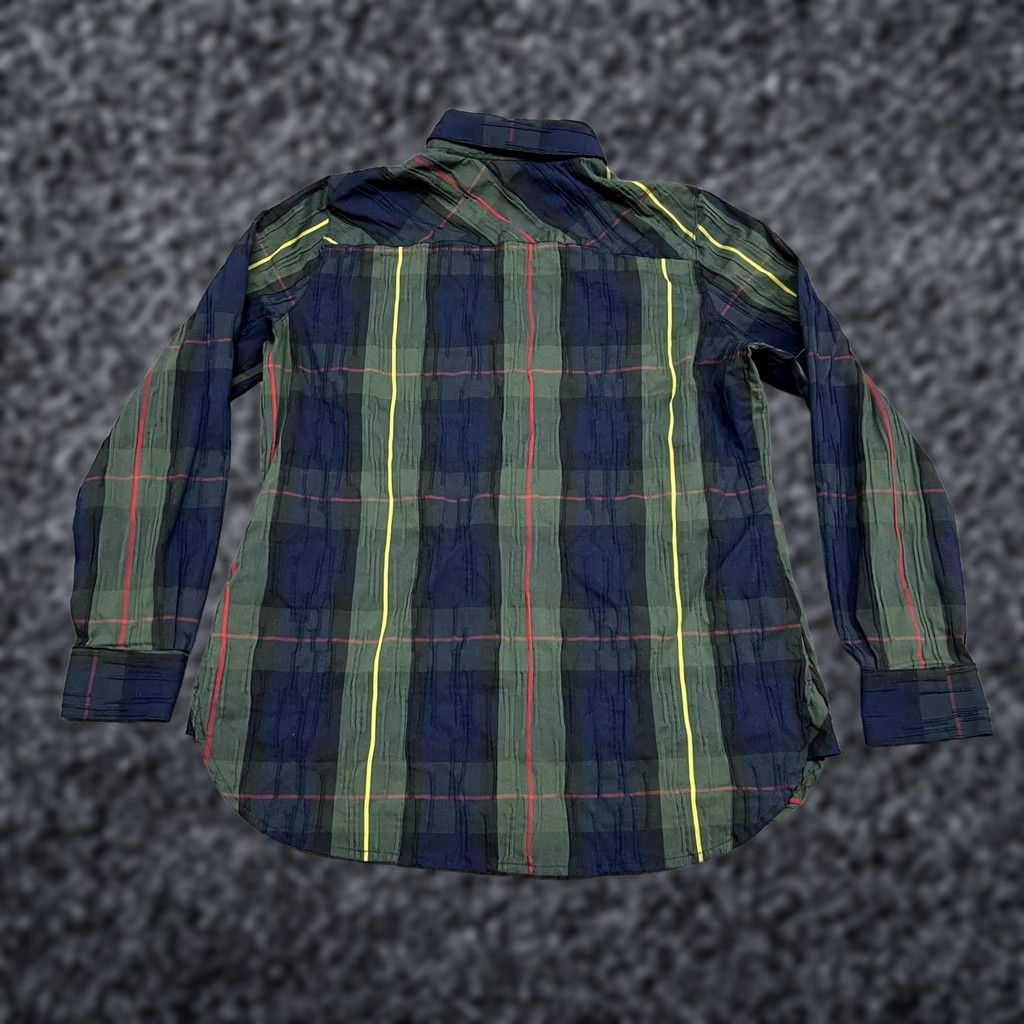 Vintage Foxcroft Shirt Womens 8P Blue Plaid Long Sleeve Button Front Stretch Petite Size M / US 6-8 / IT 42-44 - 1 Thumbnail