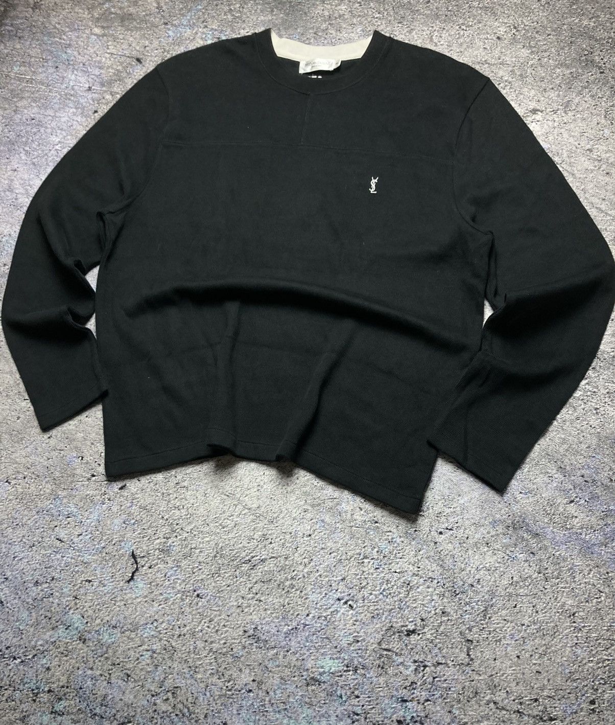 Vintage × Yves Saint Laurent Sweatshirt Yves Saint Laurent Big Logo Streetwear Vintage Size US XL / EU 56 / 4 - 1 Thumbnail