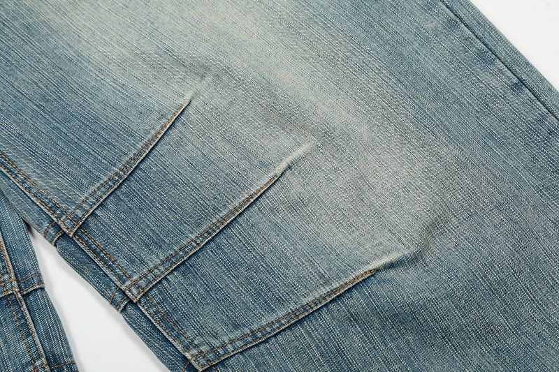 Vintage American retro cleanfit men's loose curved jeans Size US 32 / EU 48 - 4 Thumbnail