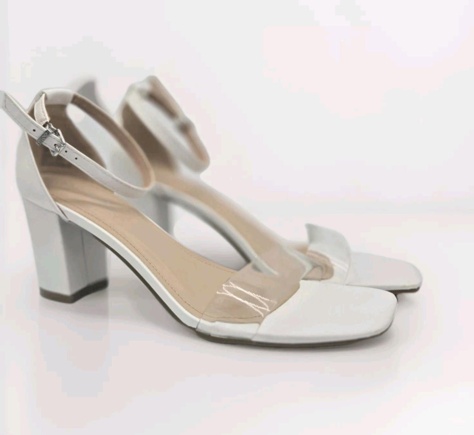 Other Sophia Taylor White Heels Clear Open Toe Style Lynn Sz 10 M Size US 10 / IT 40 - 1 Thumbnail
